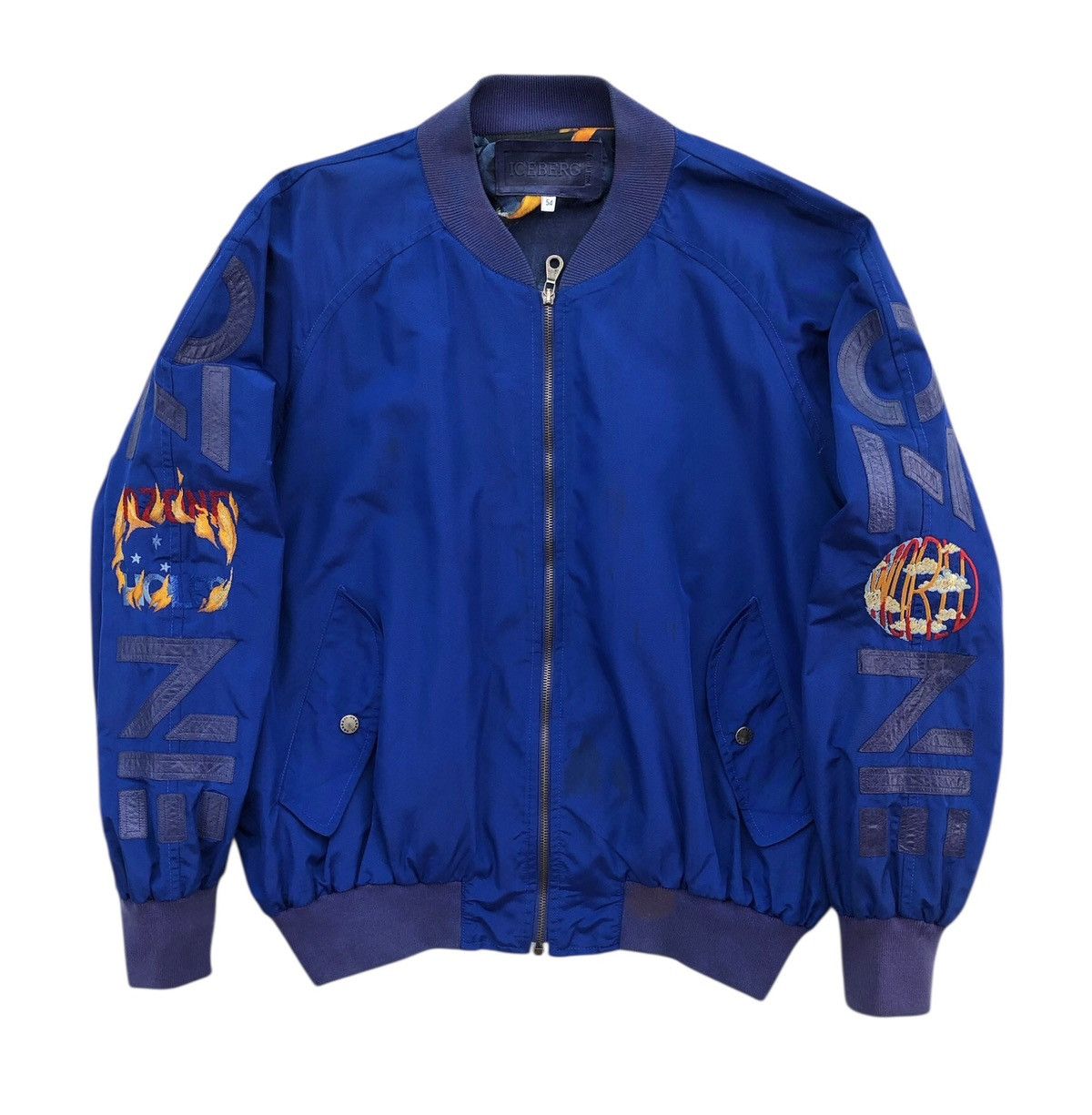 Iceberg Vintage ICEBERG Bomber Jacket Made In Italy Size US XL / EU 56 / 4 - 12 Thumbnail
