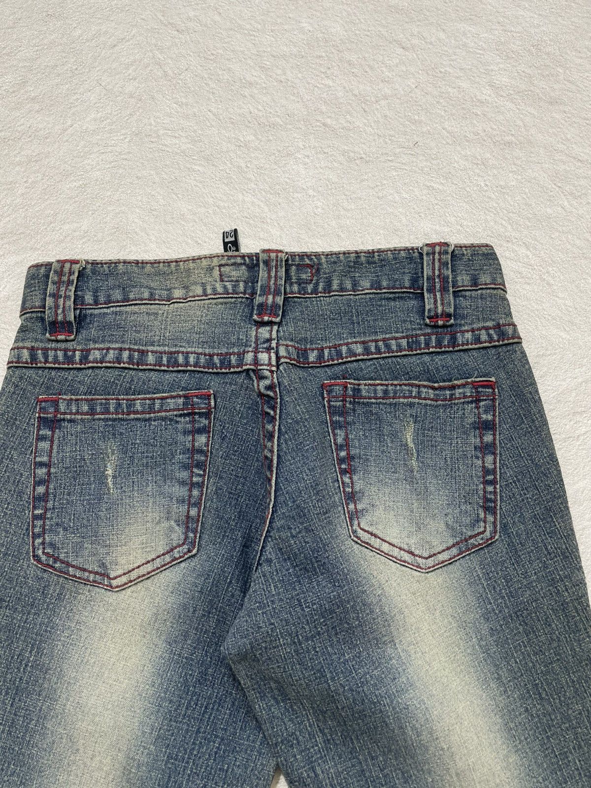 Hysteric Glamour 2000s Archival Hysteric Poem Flare Denim Mudwash Y2K Ifsix Size 25" / US 0 / IT 36 - 11 Thumbnail