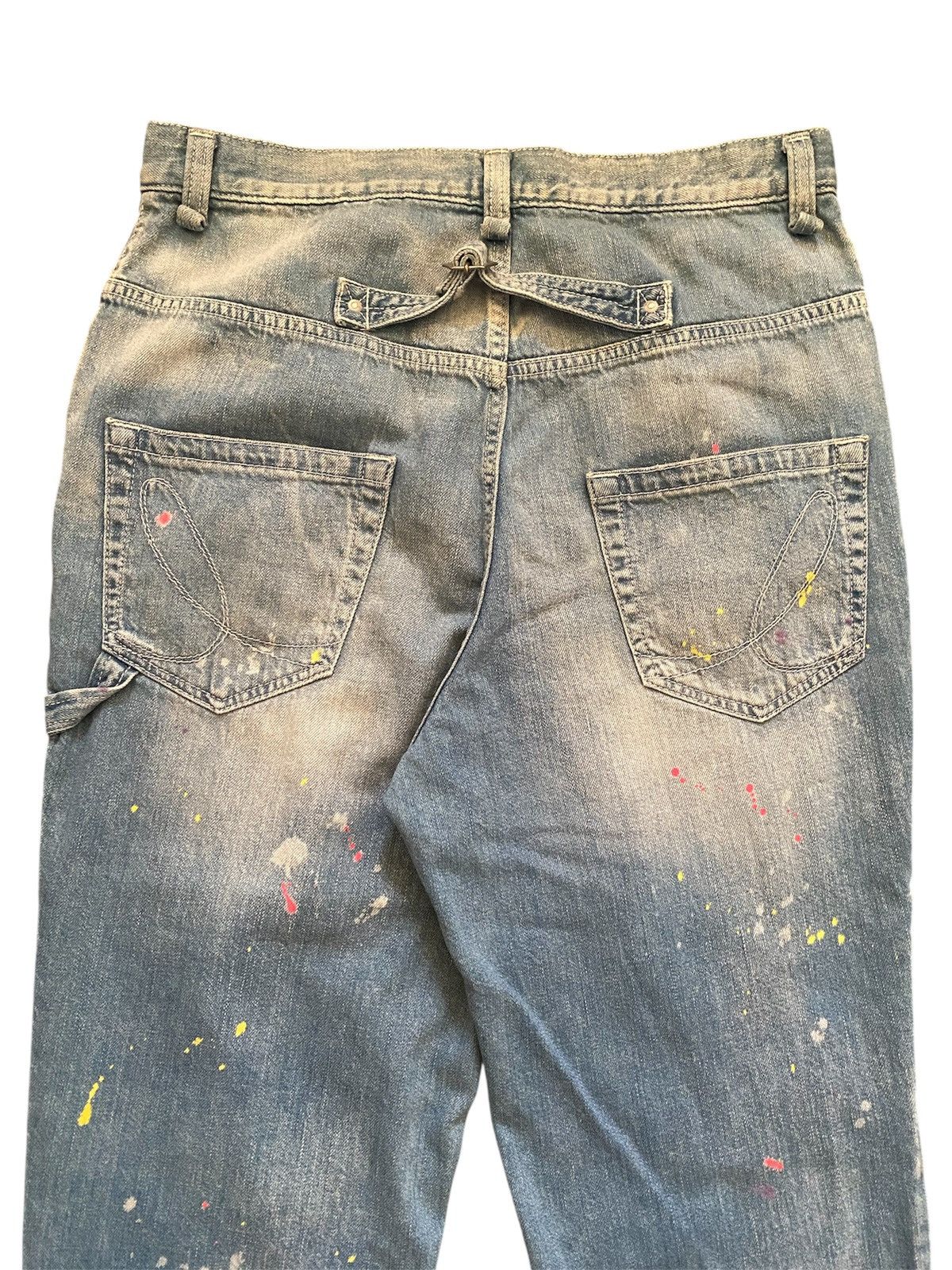 Kapital Iroquois Japanese Brand Patchwork Painter Cropped Denim Size US 32 / EU 48 - 6 Thumbnail