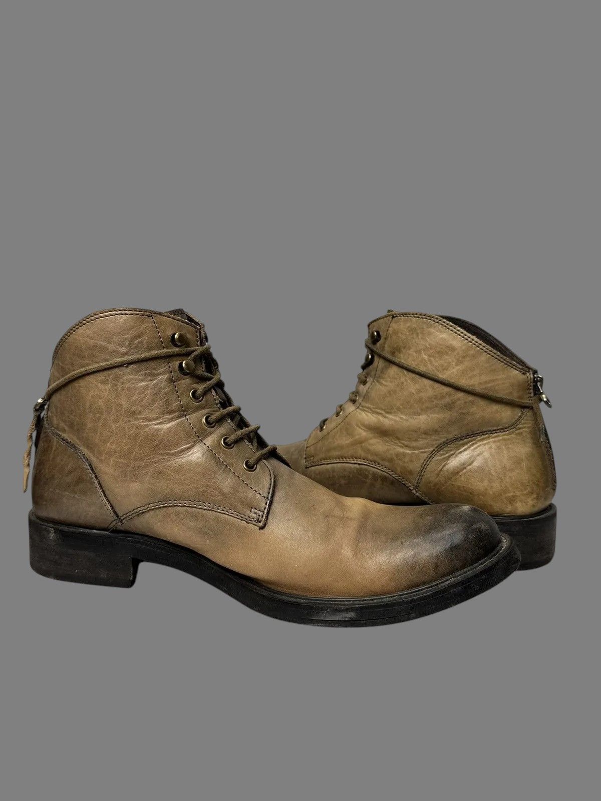 14th Addiction McCrain Brown Leather Boots Rugged Vintage Outdoor Style Size US 9 / EU 42 - 8 Thumbnail