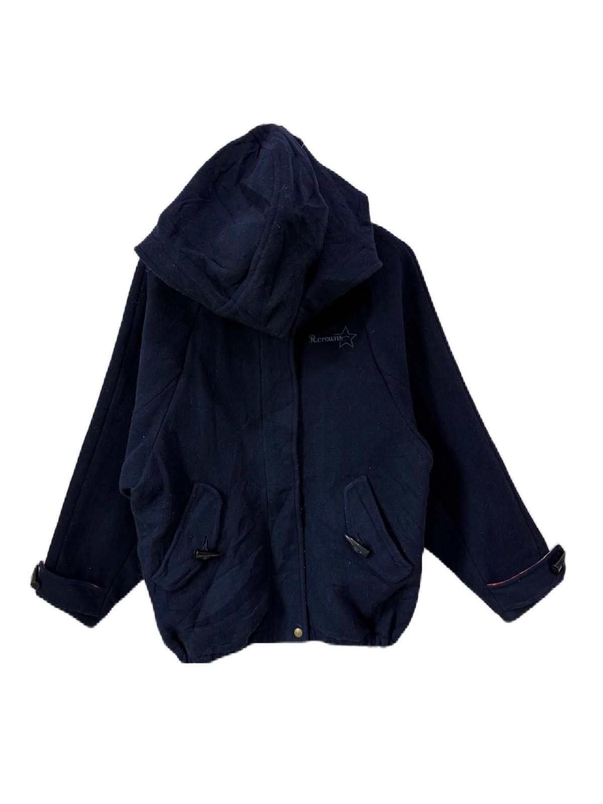 Toyo Enterprises Japan Brand Rodeo Crown Zipper Wool Jacket With Hoodies Size US M / EU 48-50 / 2 - 1 Thumbnail