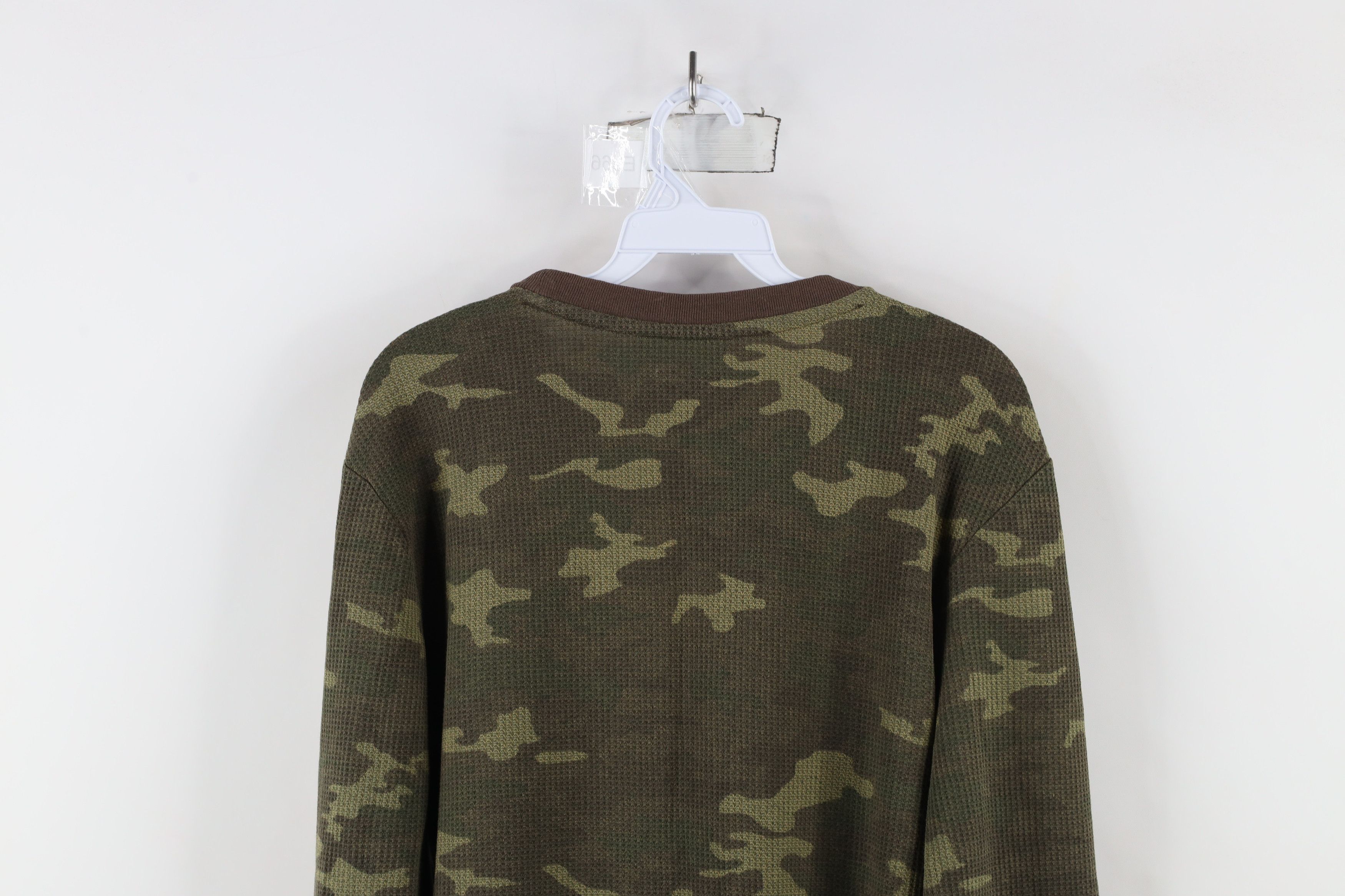 Vintage Vintage 90s Streetwear Waffle Knit Long Sleeve T-Shirt Size US M / EU 48-50 / 2 - 9 Thumbnail