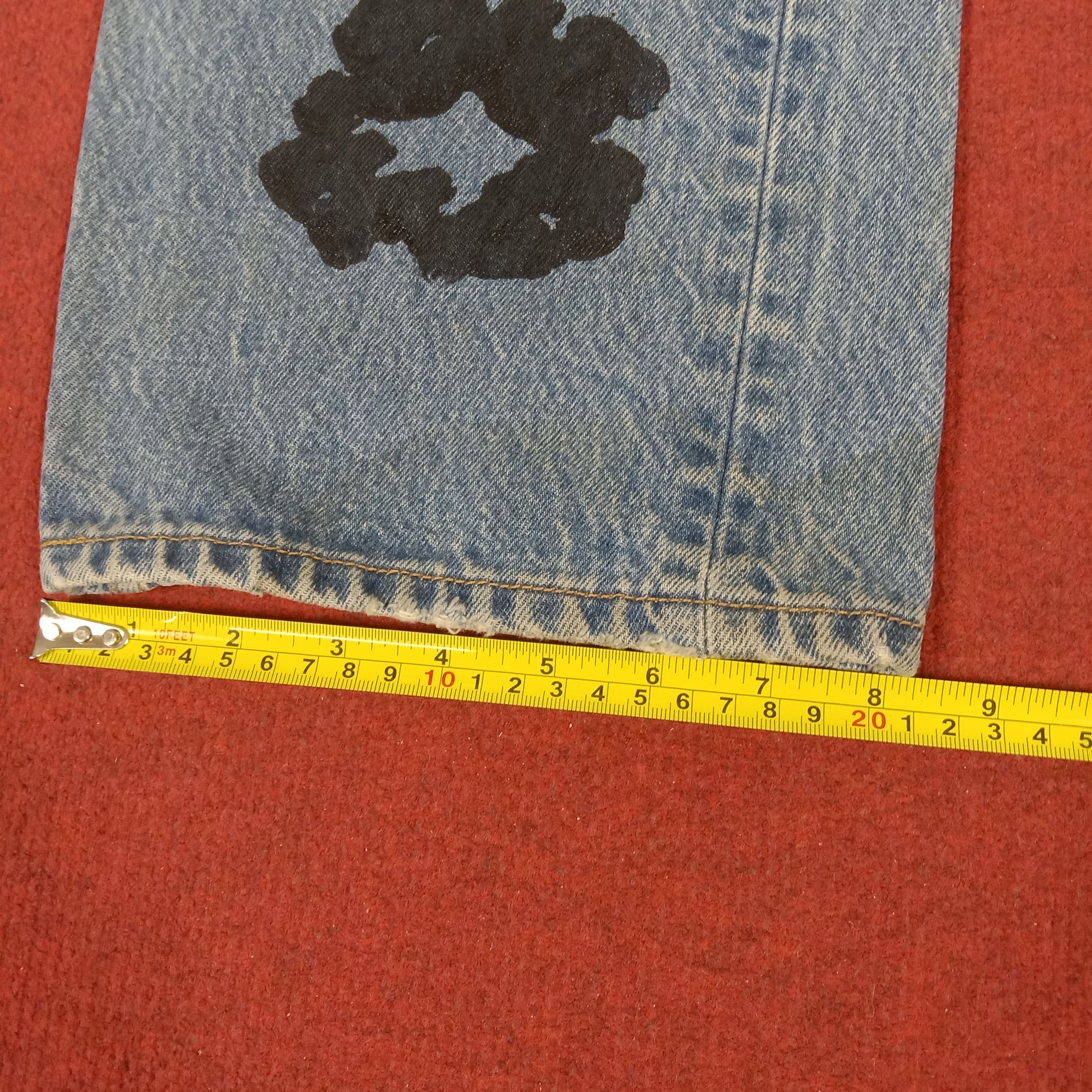 Levi's Levis Streetwear Style Custom Flowers Design Jeans Size US 37 - 11 Thumbnail