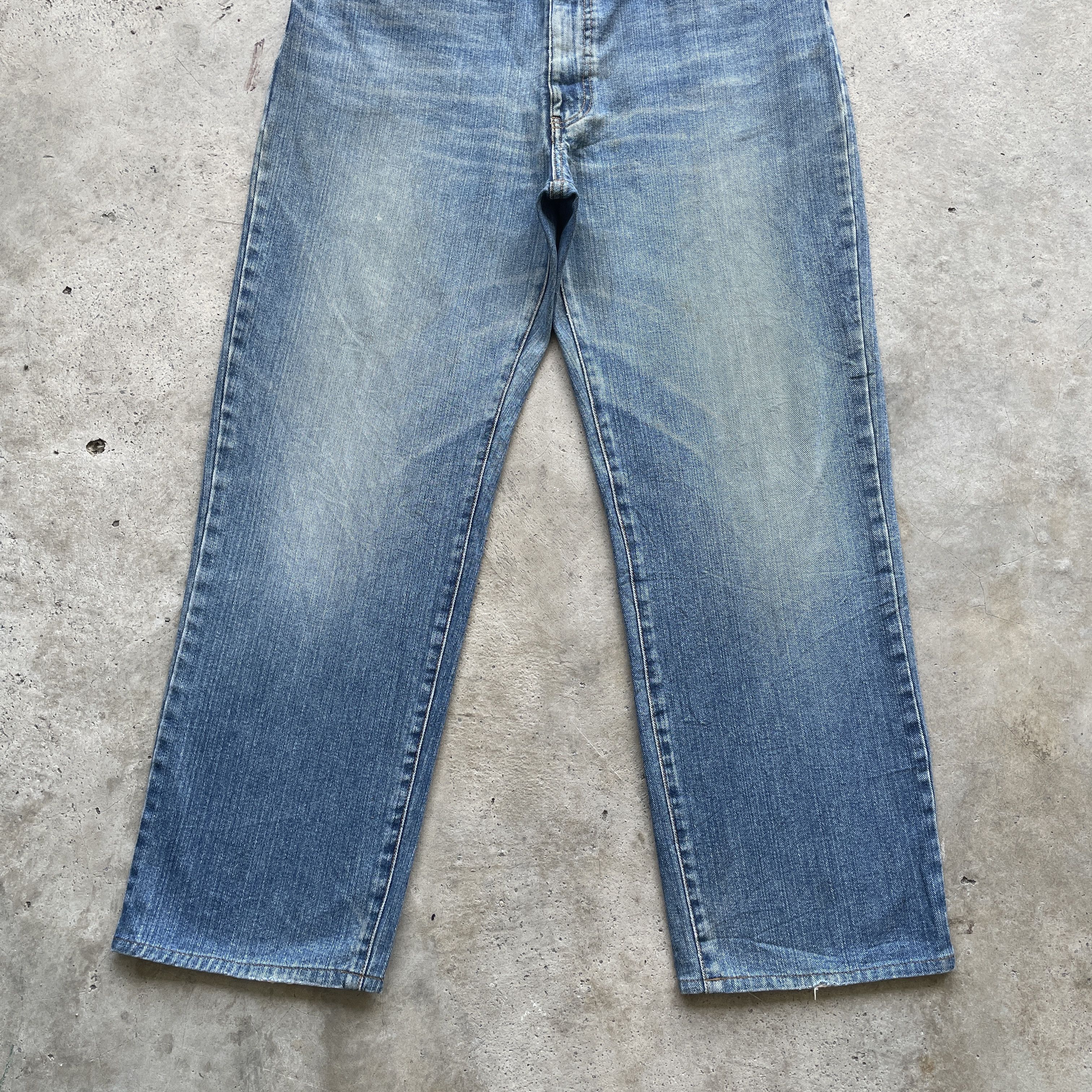 Jean × Vintage VINTAGE SMITH’S AMERICAN FADED DENIM BAGGY JEANS PANTS W35 Size US 35 - 4 Thumbnail