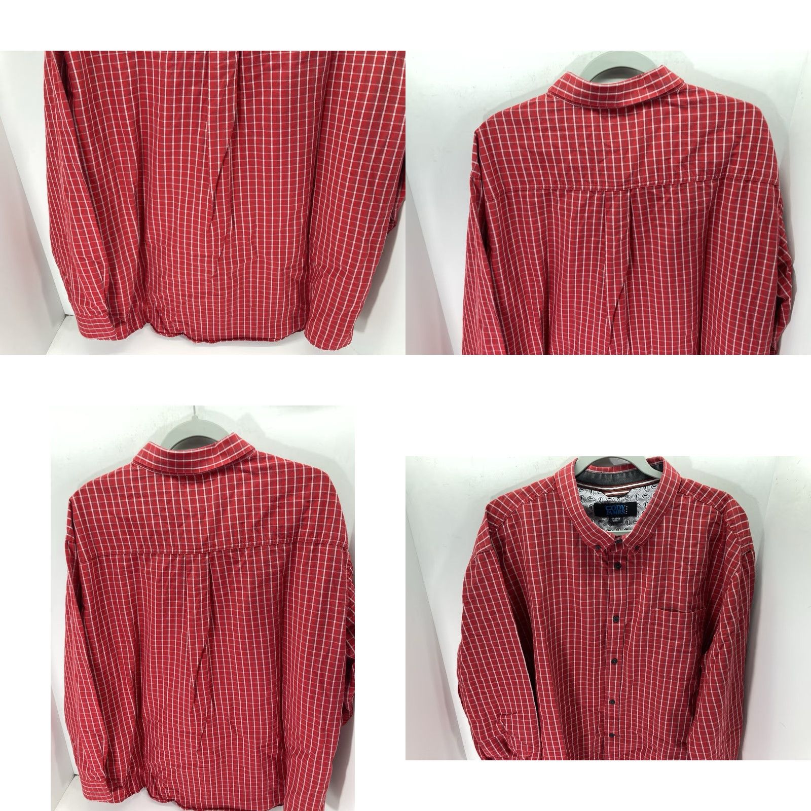 Cody James Cody James Western Shirt Men XL Red Check Long Sleeve Button Cotton Rodeo Size US XL / EU 56 / 4 - 8 Thumbnail