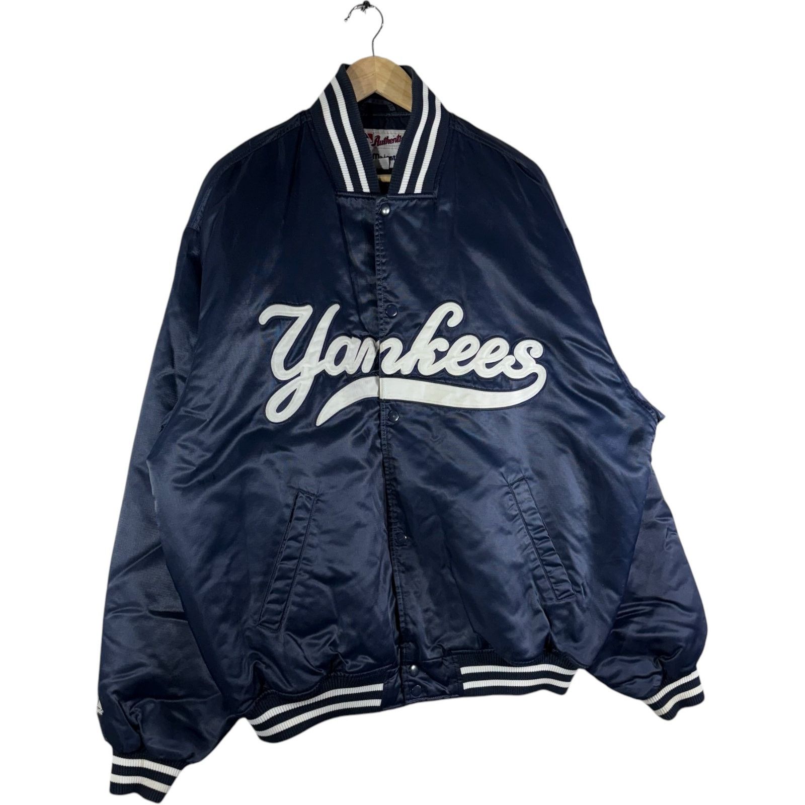 Majestic Vintage Majestic New York Yankees MLB Satin Bomber Jacket Size US XXL / EU 58 / 5 - 4 Thumbnail
