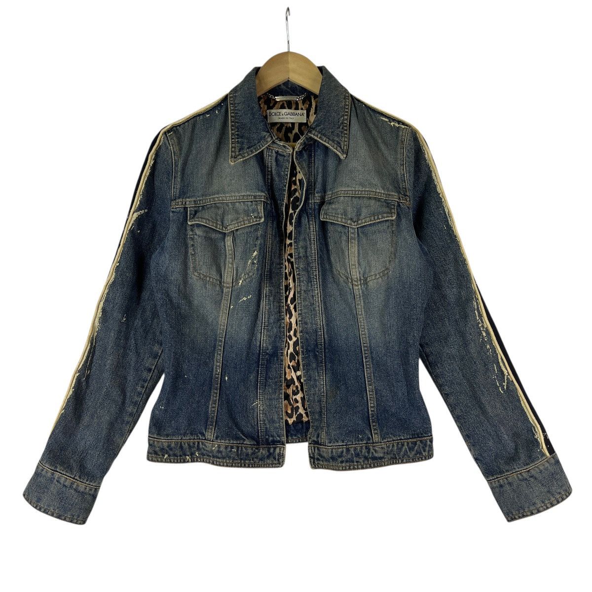 Dolce & Gabbana 🔥 Dolce & Gabbana Denim Line 21 Leopart Lining Jacket Size M / US 6-8 / IT 42-44 - 2 Thumbnail