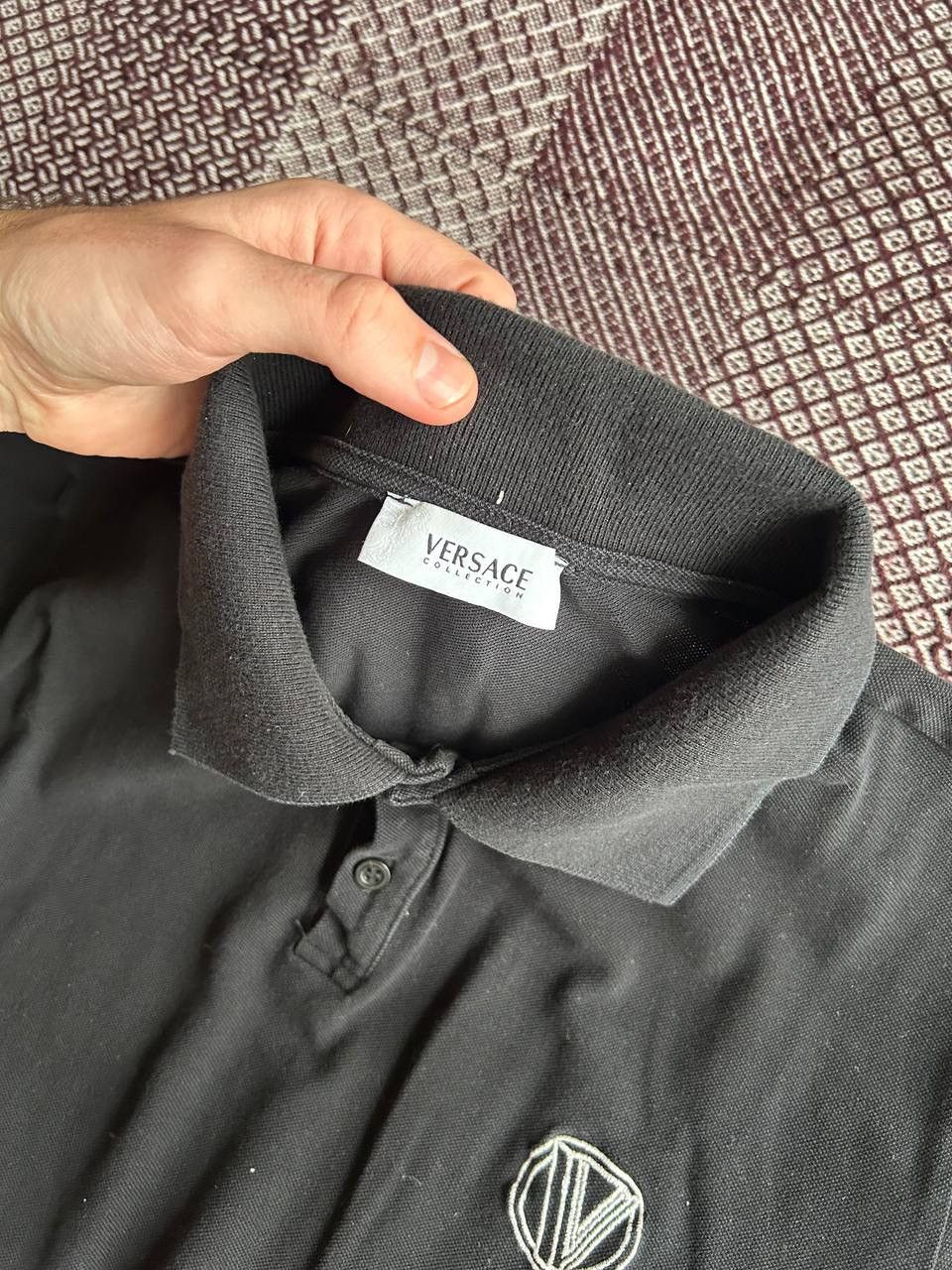 Versace Versace Collection Small Logo Solid Style Polo Shirt Size US L / EU 52-54 / 3 - 5 Thumbnail