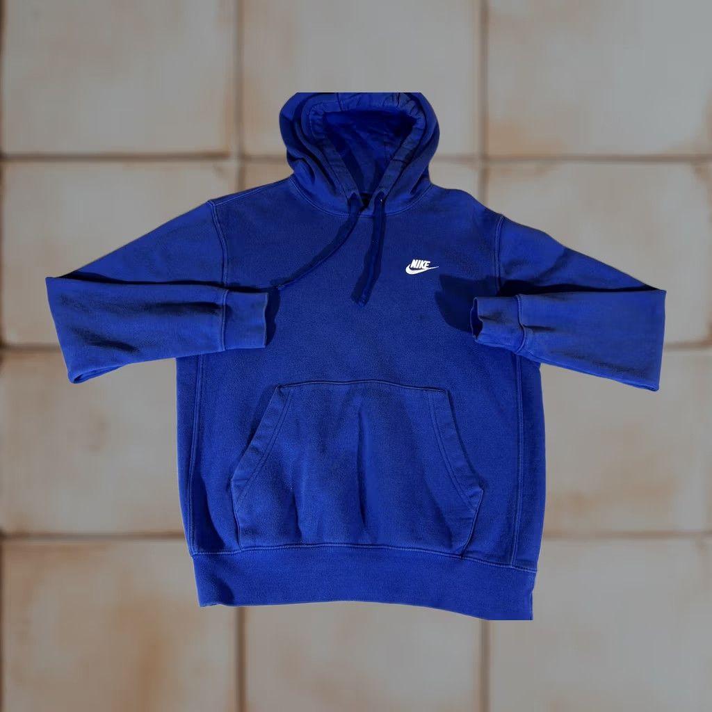 Nike Nike Hoodie Men Small Blue Pullover Fleece Sweatshirt Sportswear Athleisure Nike S Mens Small Blue Pullover Hooded Kangaroo Pocket Embroidered Logo Size US S / EU 44-46 / 1 - 1 Thumbnail