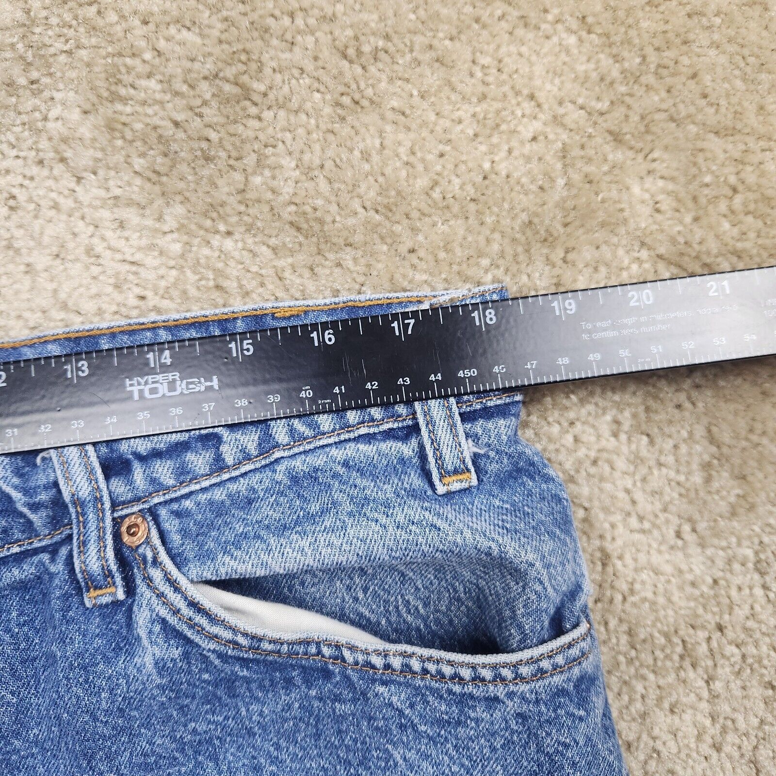 Levi's Levi's 505 Orange Tab Jeans Mens 38x32 (37x31) Denim 1994 Size US 38 / EU 54 - 12 Thumbnail