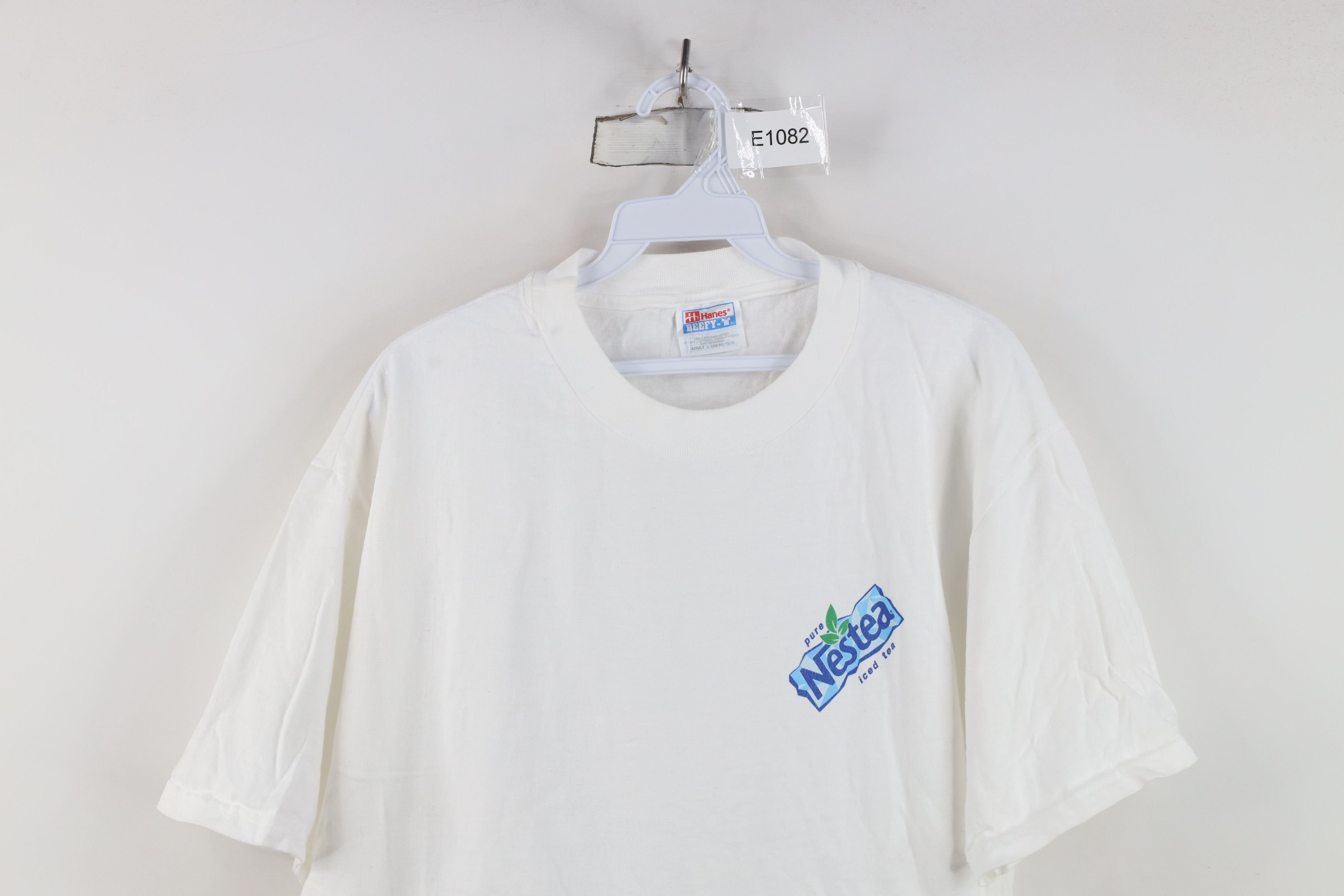 Vintage Vintage 90s Pure Nestea Iced Tea Road Less Traveled T-Shirt Size US L / EU 52-54 / 3 - 2 Thumbnail