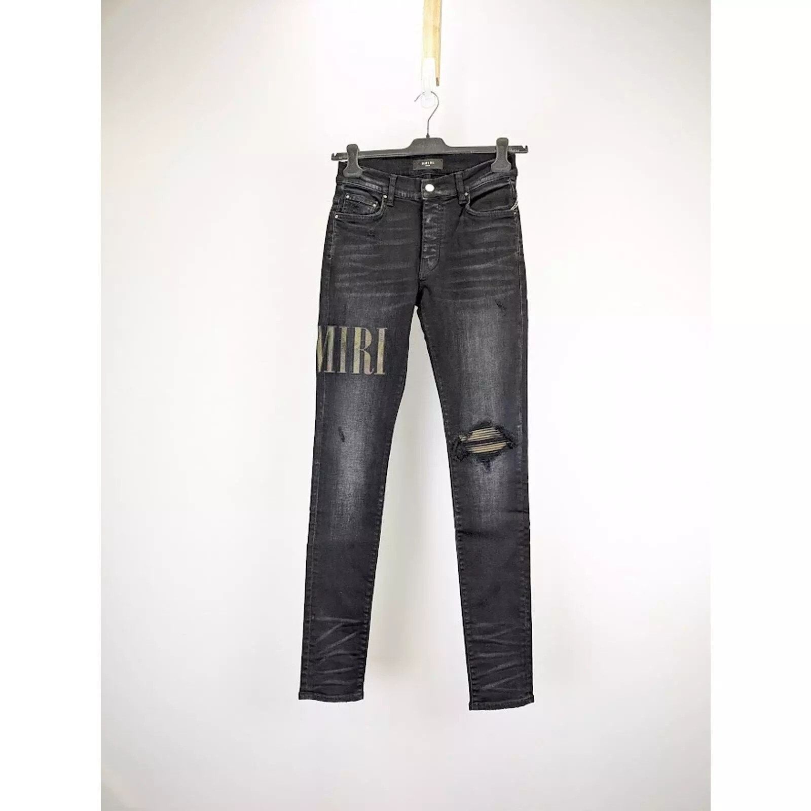 Amiri o1rshd1 Q:2 / Core Applique Jean in Aged Black Size US 33 - 6 Thumbnail