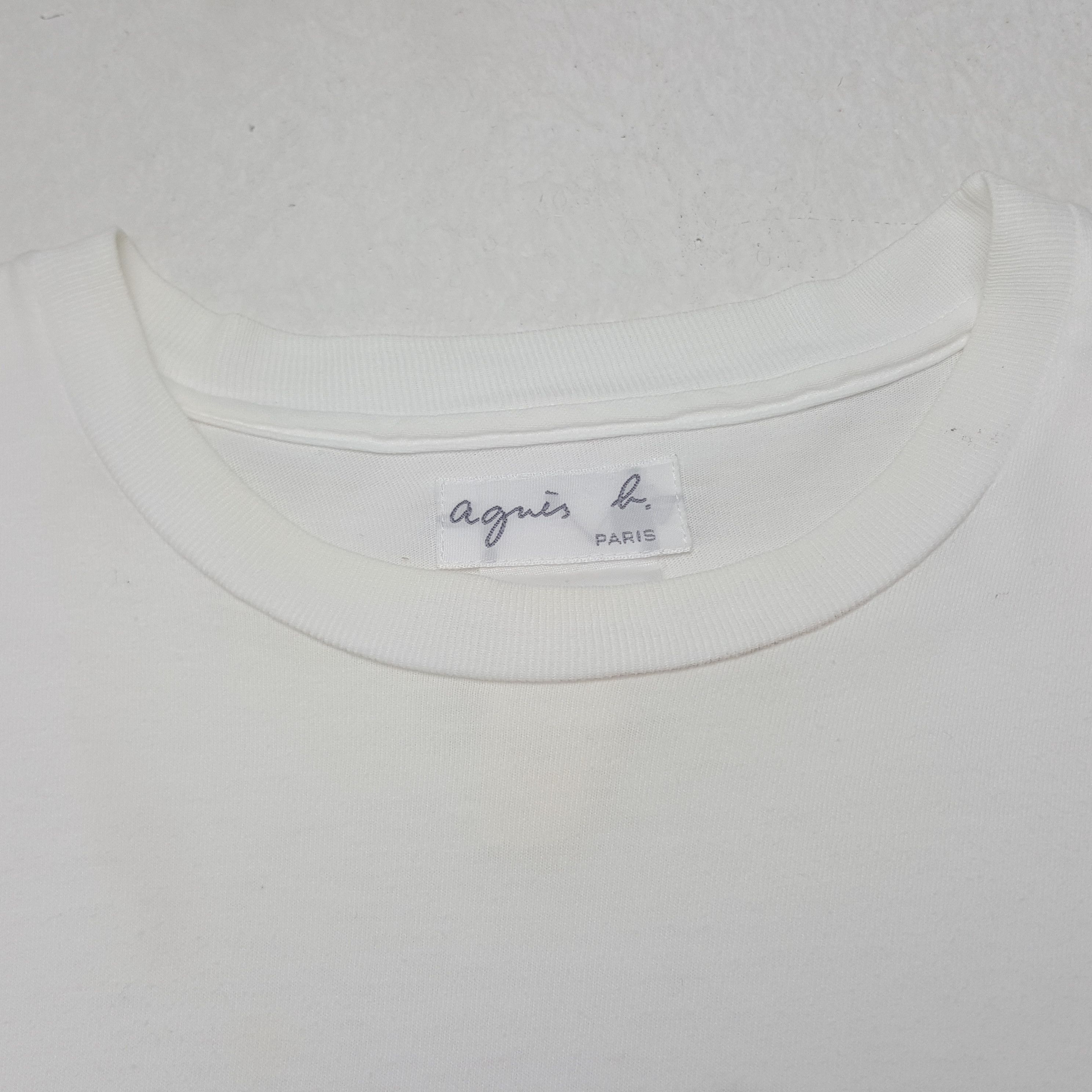 agnes b. Vintage Agnes b. Paris Designer Brand Logo Tshirt RR19 Size US M / EU 48-50 / 2 - 4 Thumbnail