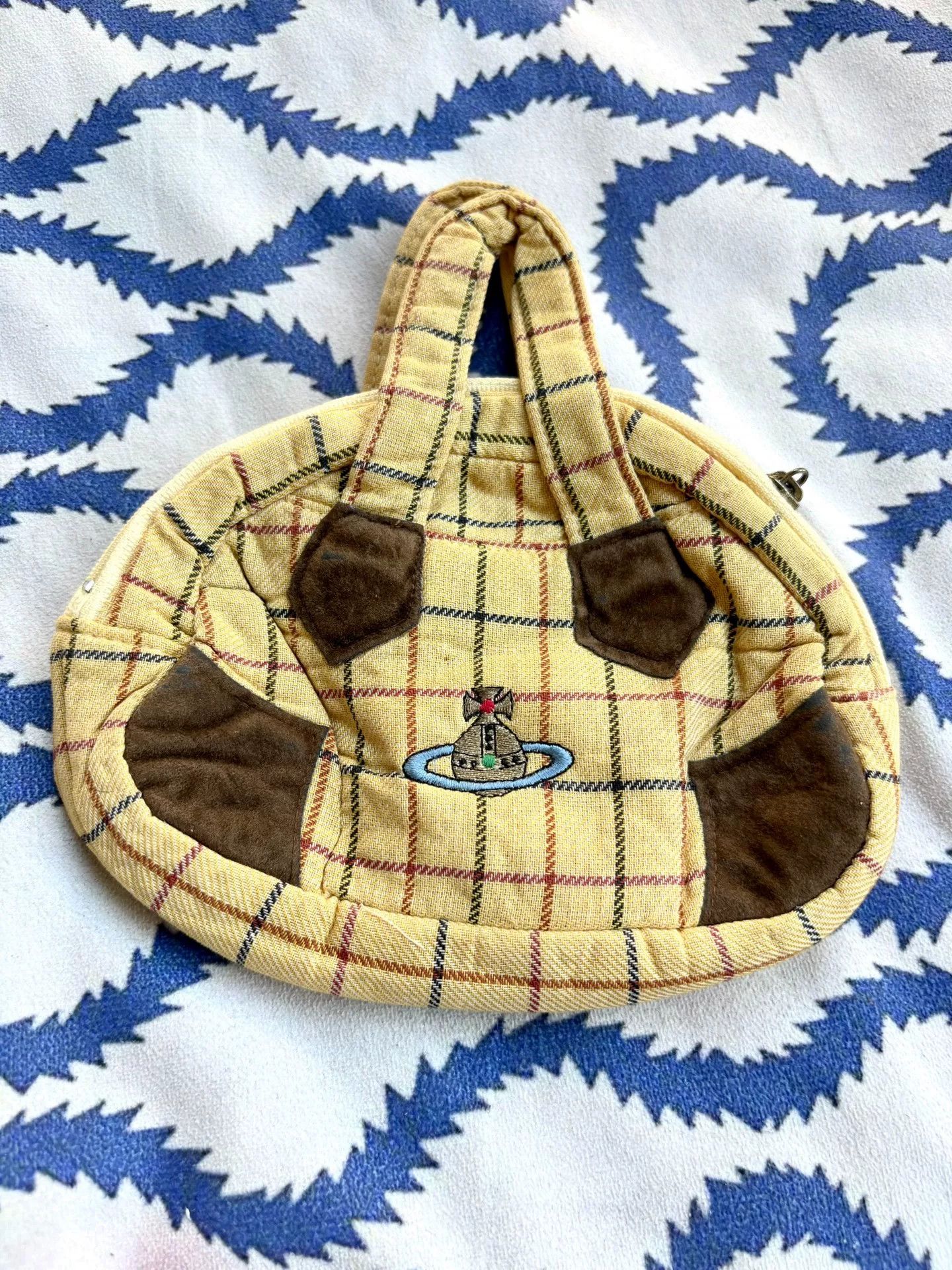 Vivienne Westwood Vivienne Westwood Vintage Yellow Plaid Mini Bowling Bag Size ONE SIZE - 1 Thumbnail