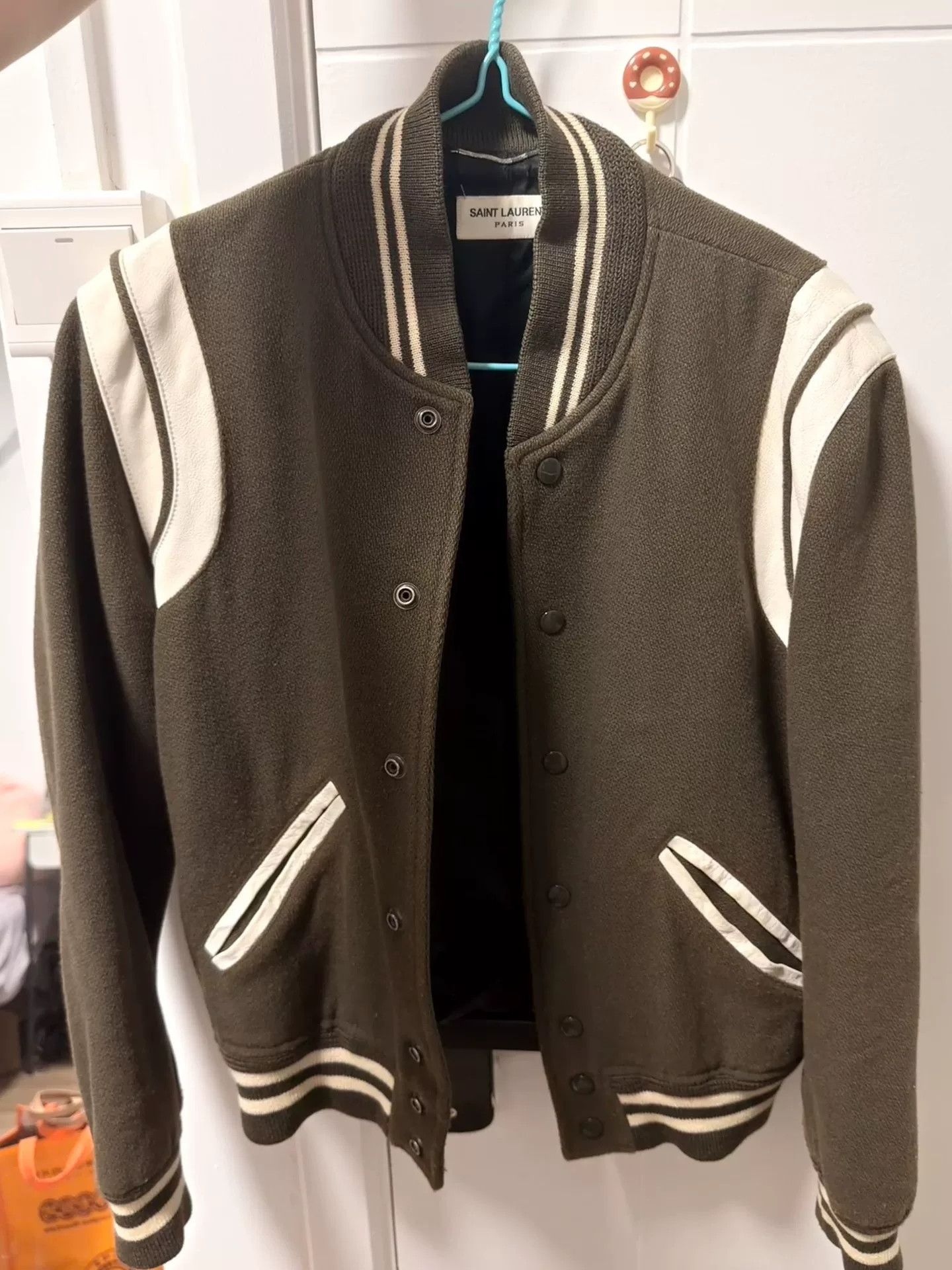 Saint Laurent Paris Saint Laurent Varsity Baseball Jacket Size M / US 6-8 / IT 42-44 - 1 Thumbnail
