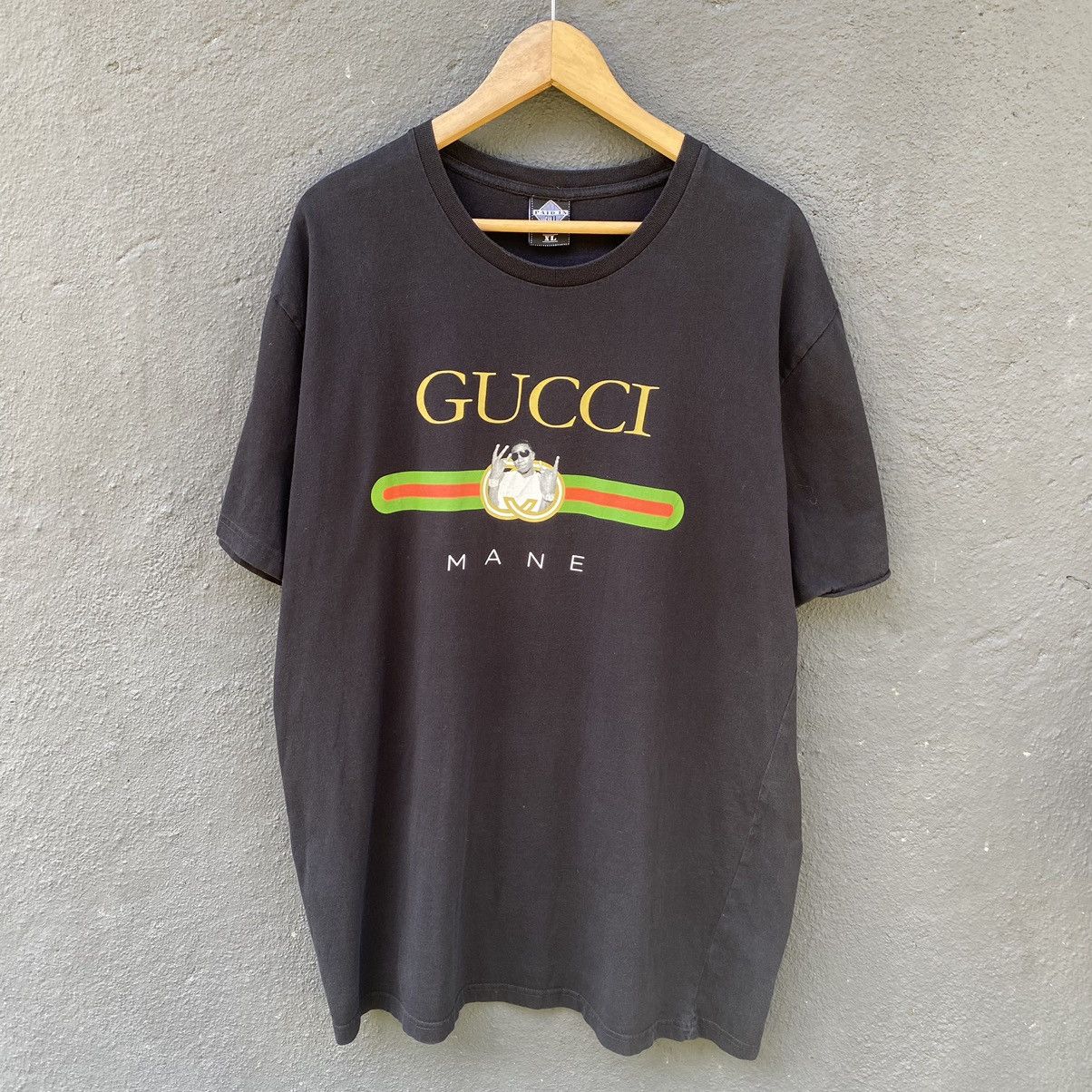 Rap Tees Faded Gucci Mane American Rapper ERD GRUNGE THRASHED TEE Size US XL / EU 56 / 4 - 1 Thumbnail