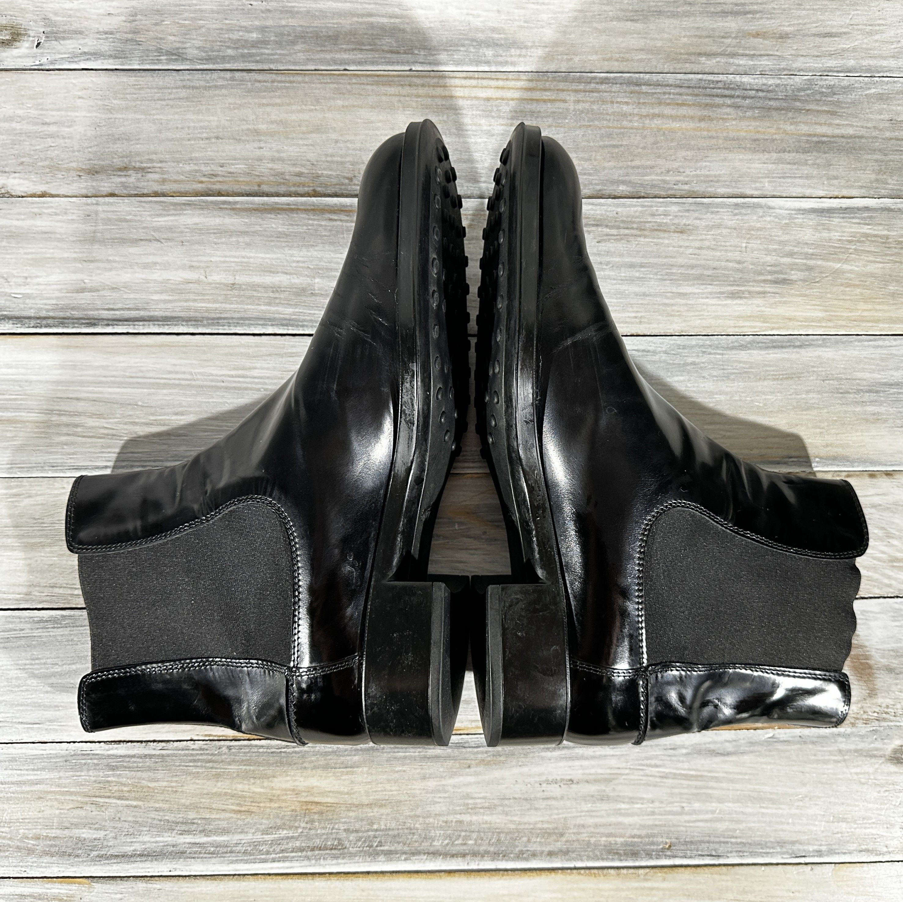 Leather × Tod's Tod's Women's Leather Chelsea Boots MadeInItaly Luxury Brand Size US 10 / IT 40 - 7 Thumbnail