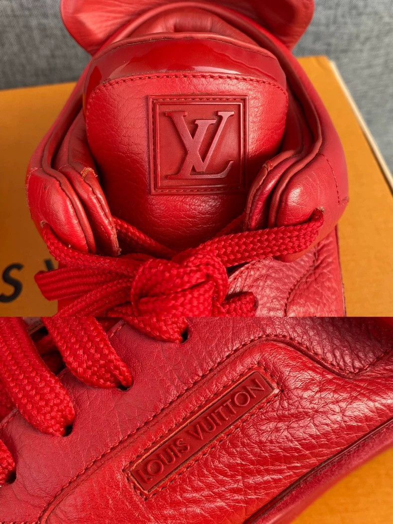 Louis Vuitton Kanye West x Louis Vuitton Red Sneakers -2505 Size US 8 / EU 41 - 8 Thumbnail