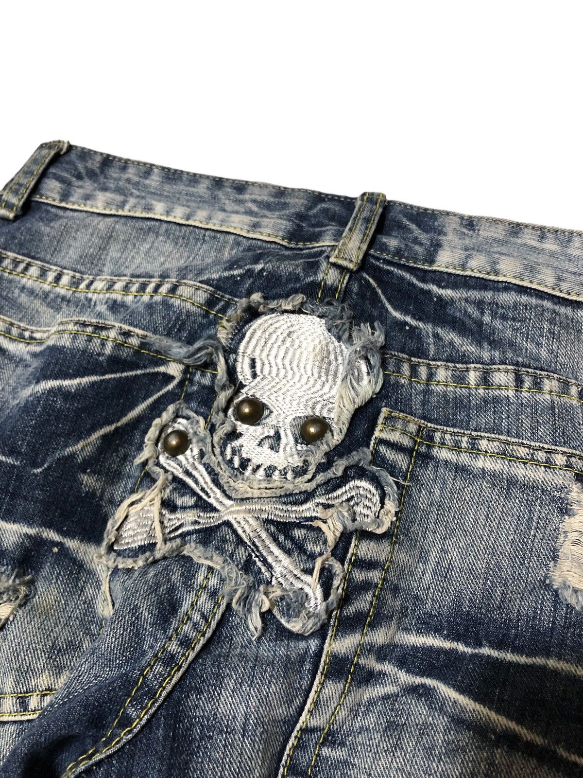 Japanese Brand Japanese brand 25 Energy distressed skull jeans Size US 32 / EU 48 - 15 Thumbnail