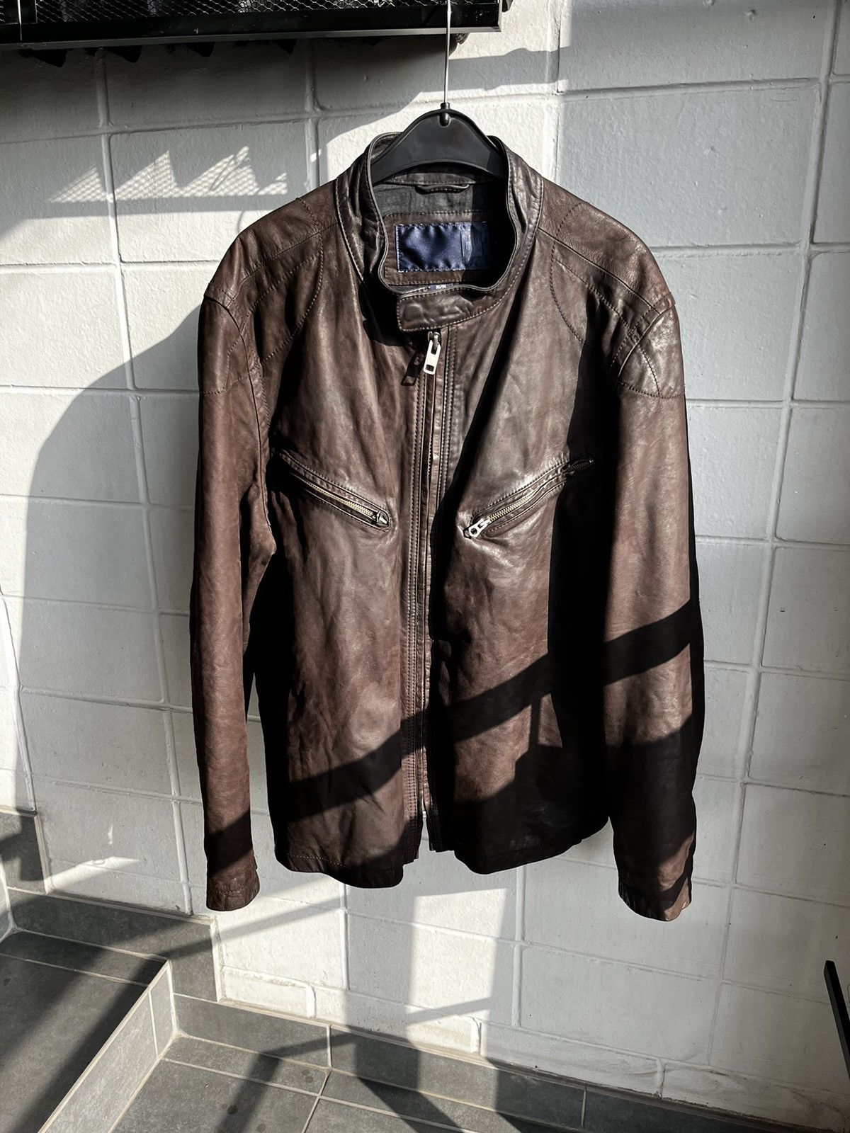 Gap × Vintage Gap biker leather jacket Size US XL / EU 56 / 4 - 5 Thumbnail