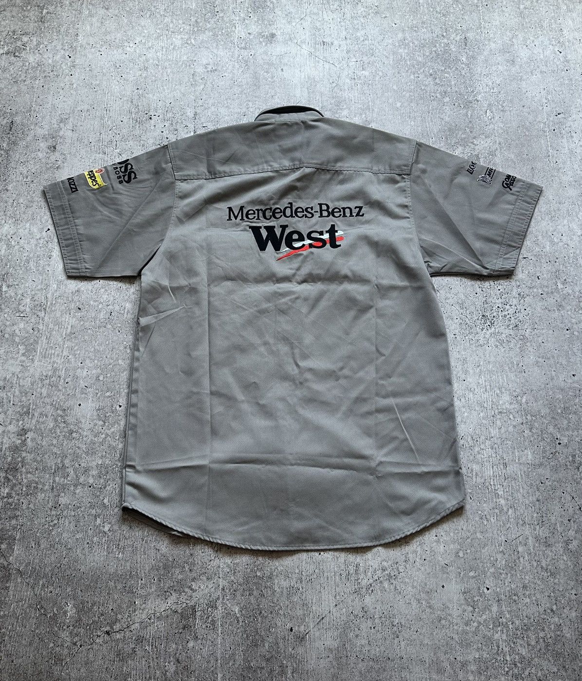 Mercedes-Benz Vintage Mercedes-Benz West Formula 1 Button Up Shirt Size US L / EU 52-54 / 3 - 10 Thumbnail