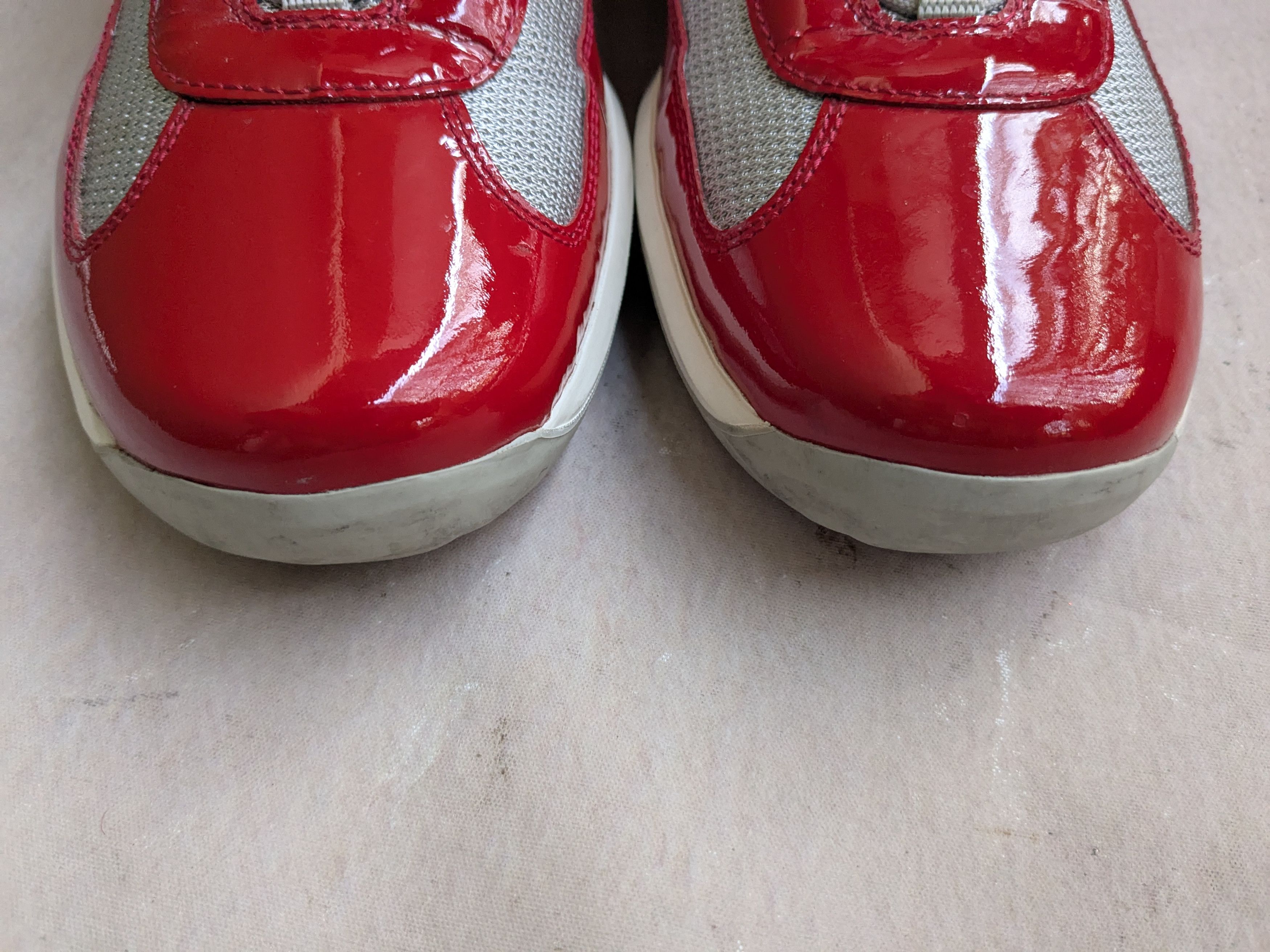 Prada Prada America's Cup Red High Tops 8.5 Patent Leather Size US 8.5 / EU 41-42 - 2 Thumbnail