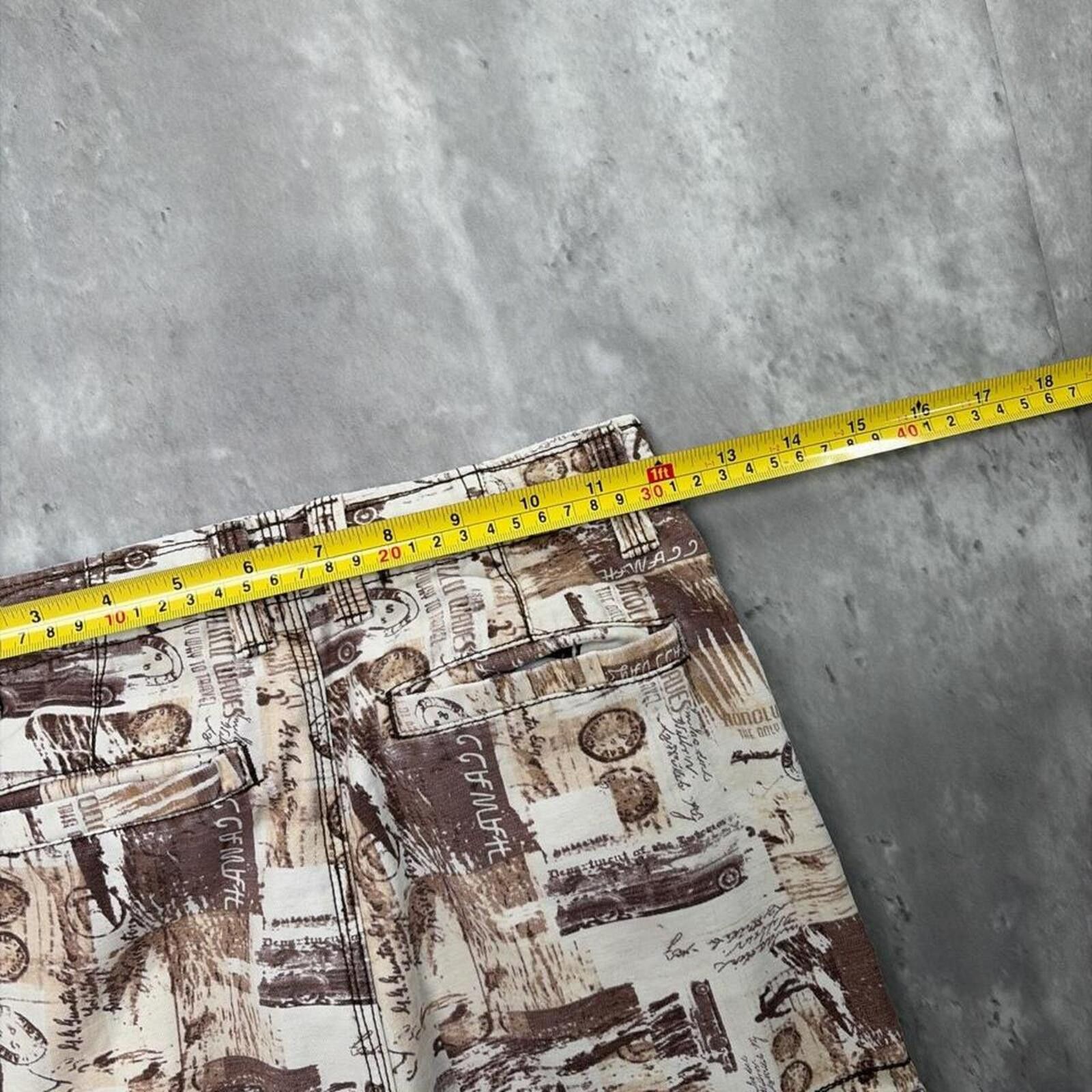 Faded Glory Y2K Brown Faded Glory Grunge Surf Baggy Cargo Shorts Size 42" / US 20 - 6 Thumbnail
