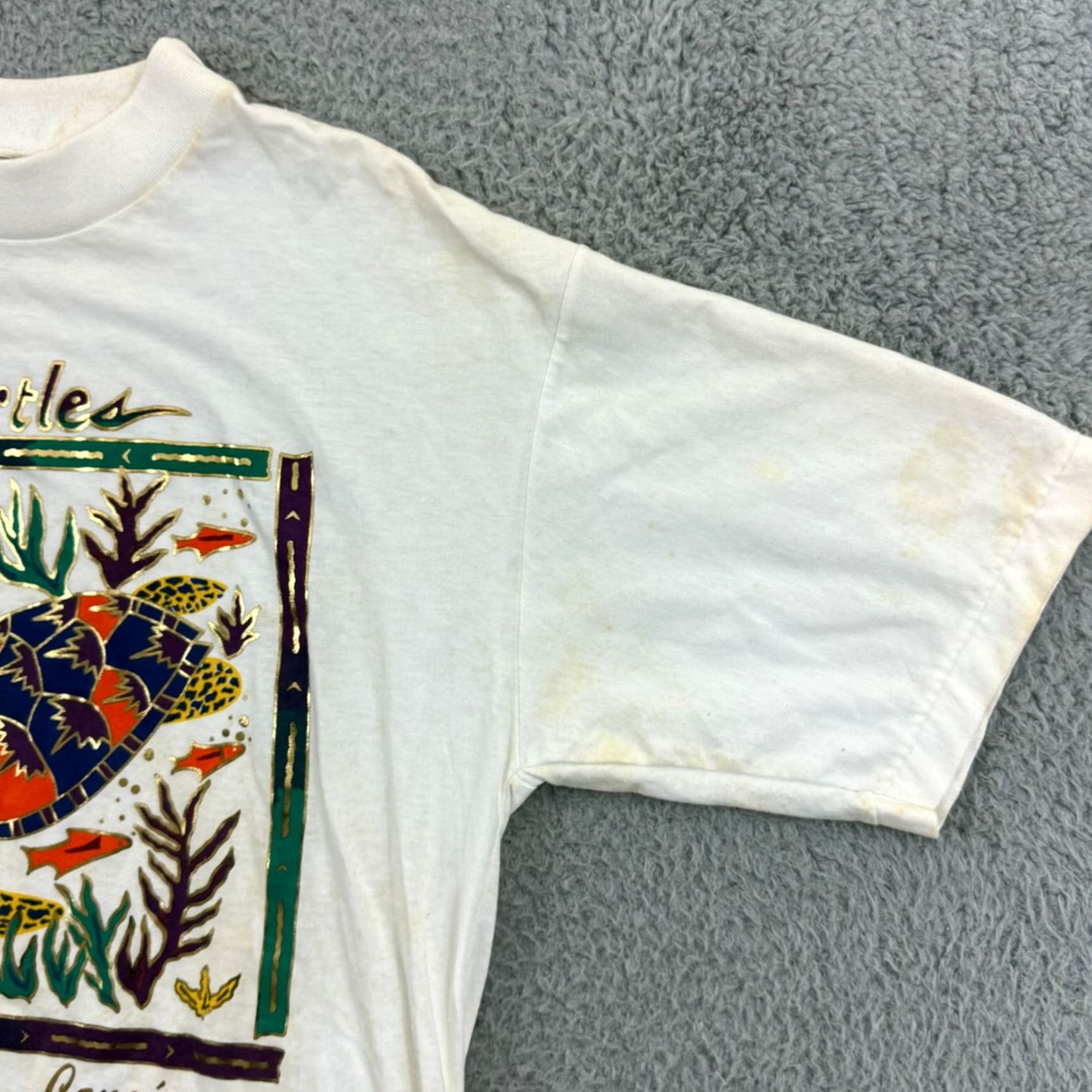 Vintage Vintage 80s Sea Turtles Shirt - Adult Small Size Unisex Travel Outdoor Knit Size US S / EU 44-46 / 1 - 5 Thumbnail