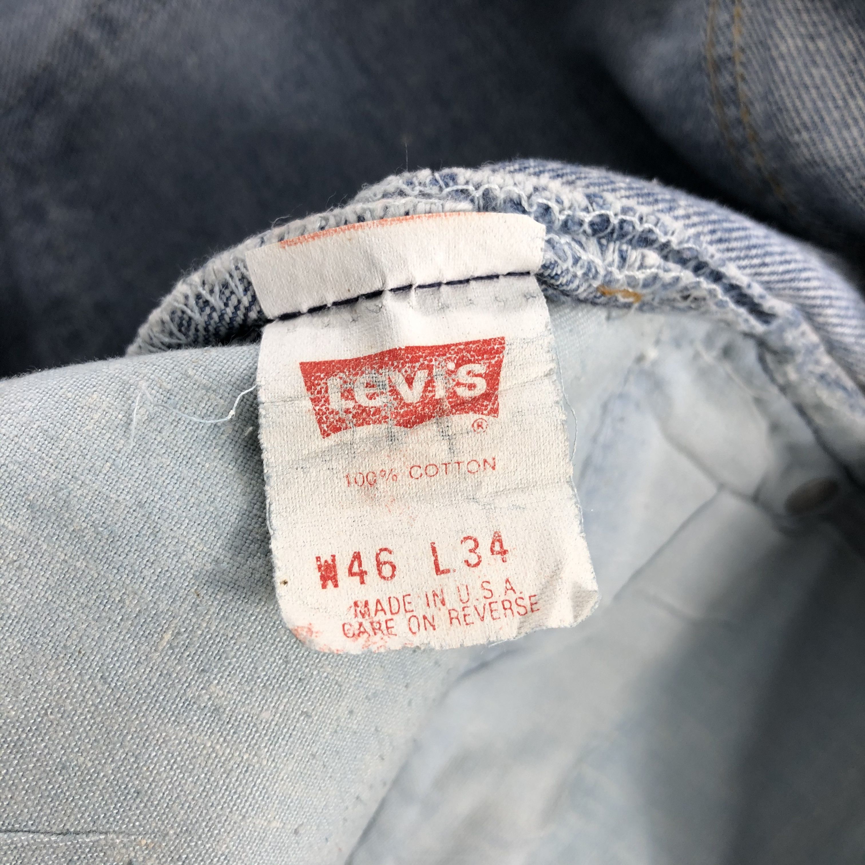 Levi's × Vintage Vintage 90s Light Wash Levis 501 Jeans-JM866 Size US 43 - 10 Thumbnail