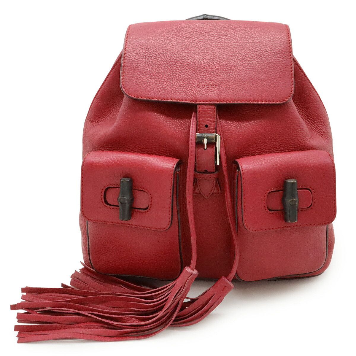 Gucci Gucci Gucci Bamboo Leather 2way Backpack Leather Backpack 370833 DUTY FREE for USA Size ONE SIZE - 1 Thumbnail