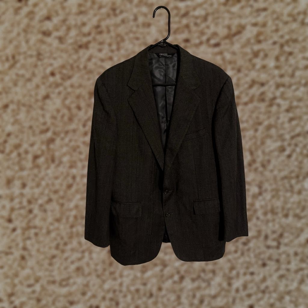Polo Ralph Lauren VINTAGE Polo Ralph Lauren Blazer Jacket Charcoal Gray 44R Men Size US XXL / EU 58 / 5 - 1 Thumbnail