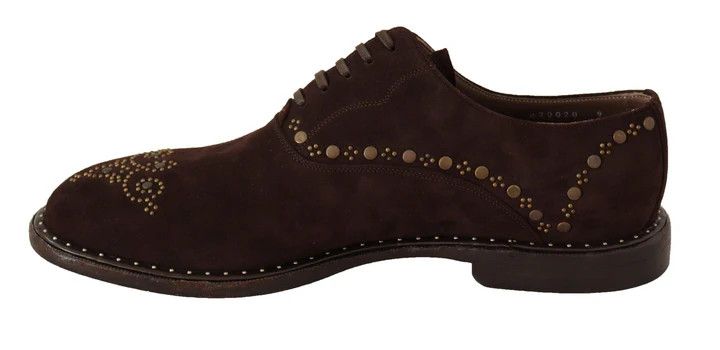Dolce & Gabbana o1y0125 Suede Laced Shoes in Dark Brown Size US 7 / EU 40 - 2 Thumbnail