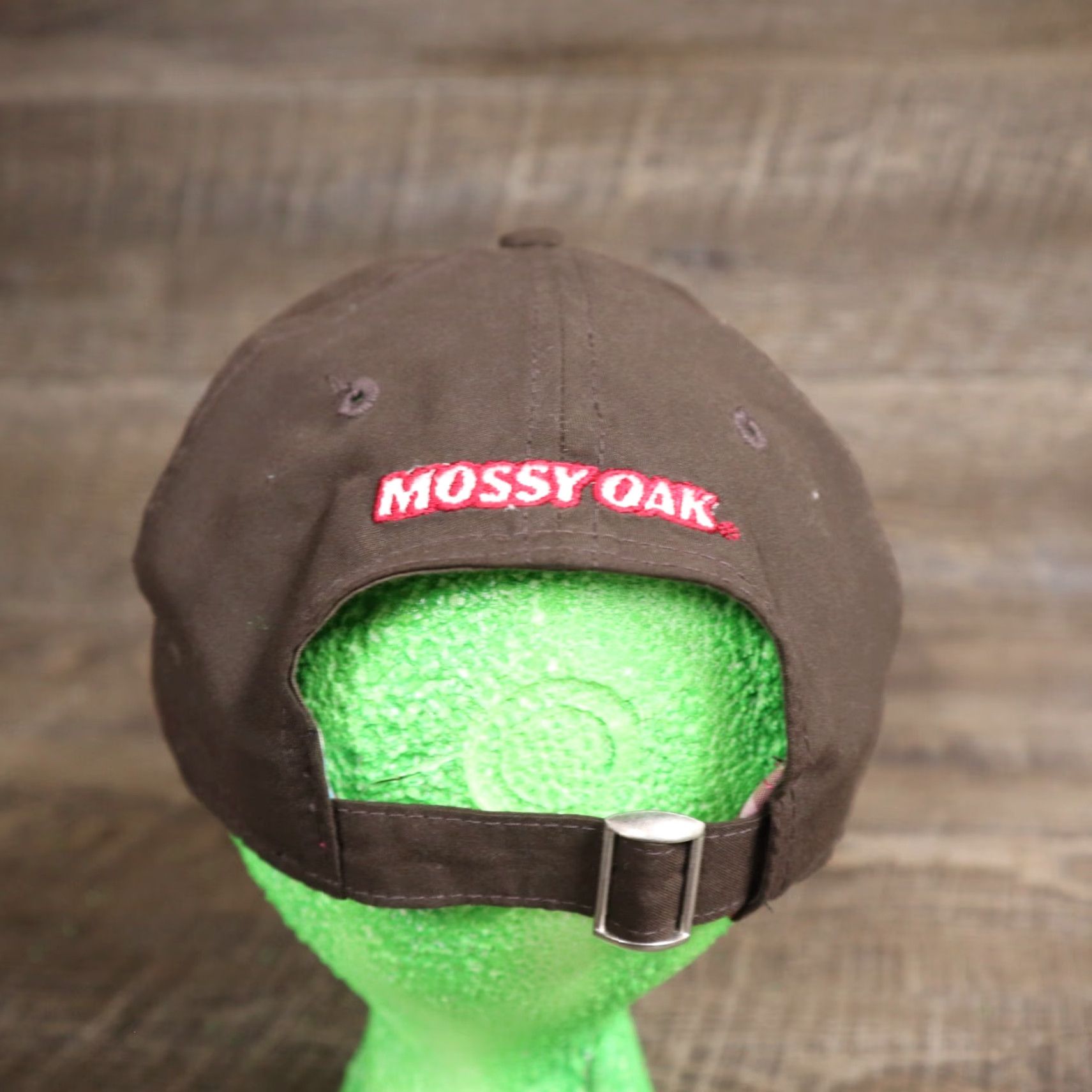 Vintage Mossy Oak Hat Camouflage Adjustable Men's Hat Mossy Oak Baseball Cap Brown Cotton Blend Camouflaged Hunting Casual 2010s Men Size ONE SIZE - 4 Thumbnail