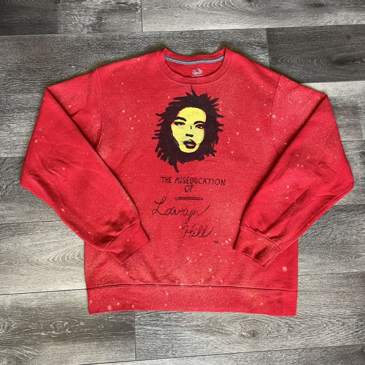Rap Tees × Vintage Vintage Style Hand Painted Miseducation Lauryn Hill Crewneck Size US M / EU 48-50 / 2 - 1 Thumbnail
