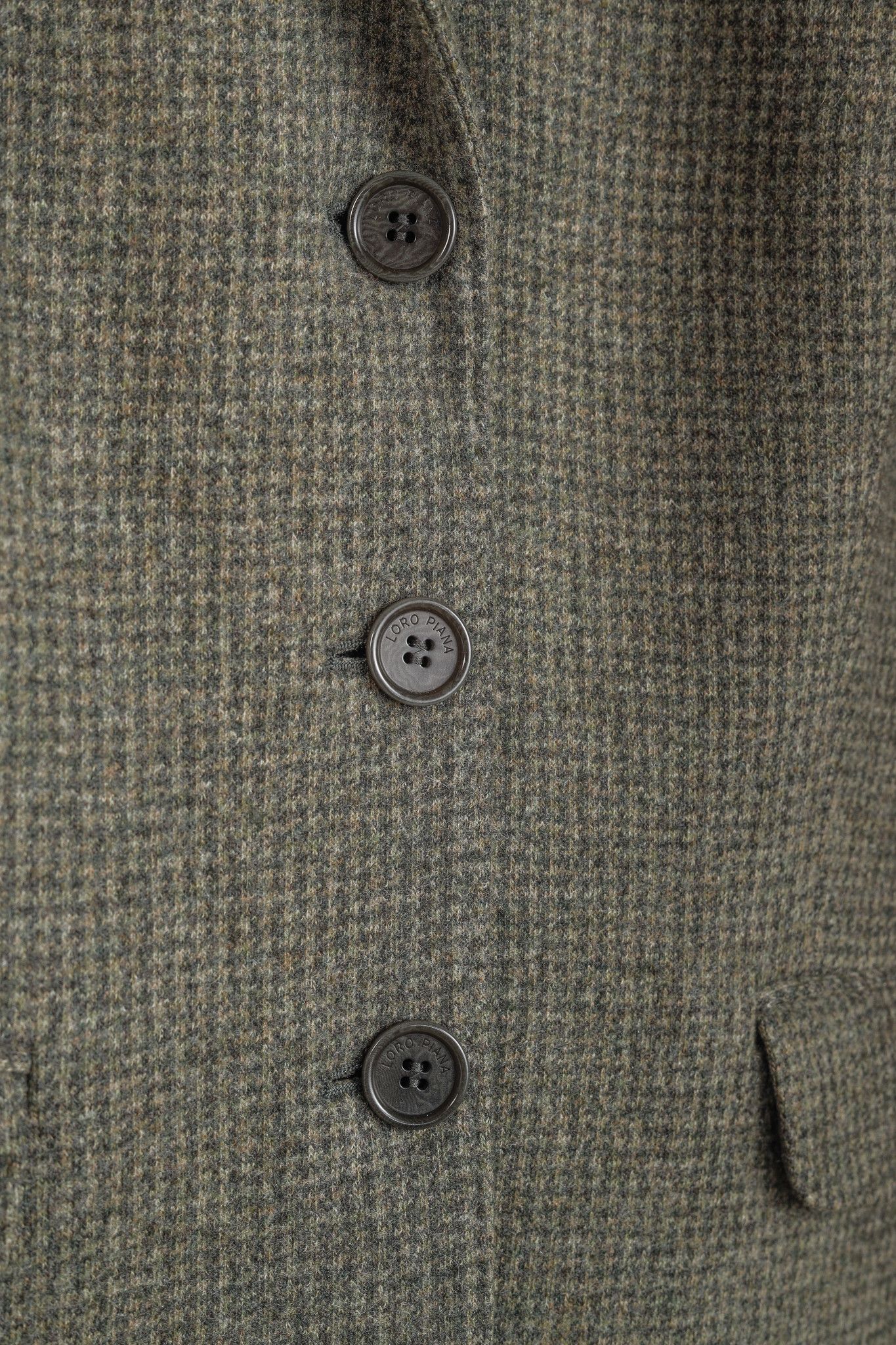 Loro Piana Loro Piana Green Houndstooth Cashmere-Blend Blazer Size M / US 6-8 / IT 42-44 - 7 Thumbnail