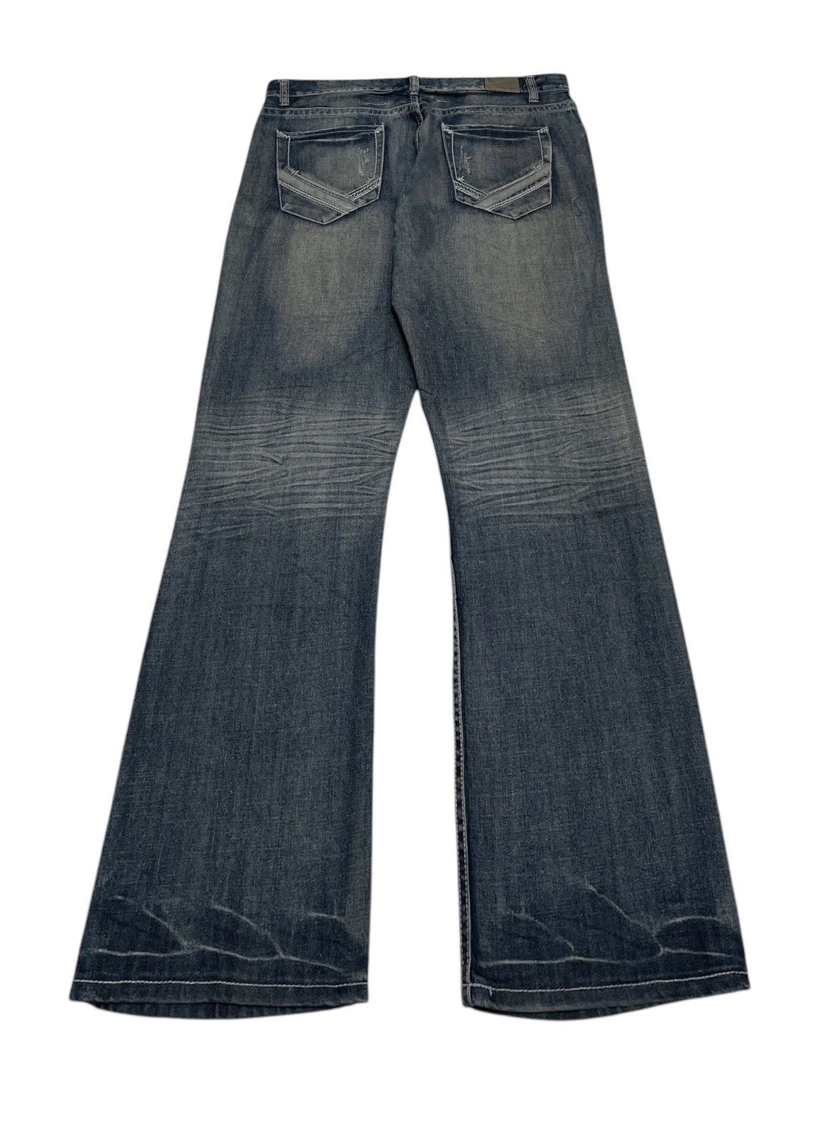 Flypaper Jeans Rare Design Vintage Brand Fly Paper Flared Jeans 2000s Size US 38 / EU 54 - 2 Thumbnail