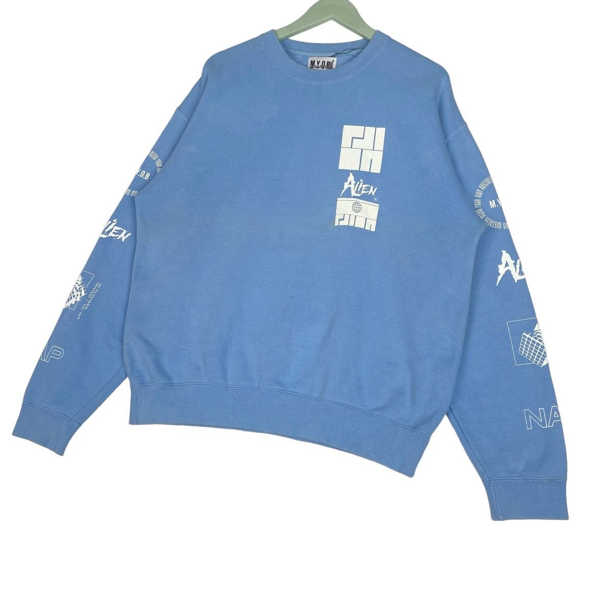 Designer × Vintage Alien Sweatshirt Crewneck Pullover Jumper Size US L / EU 52-54 / 3 - 3 Thumbnail