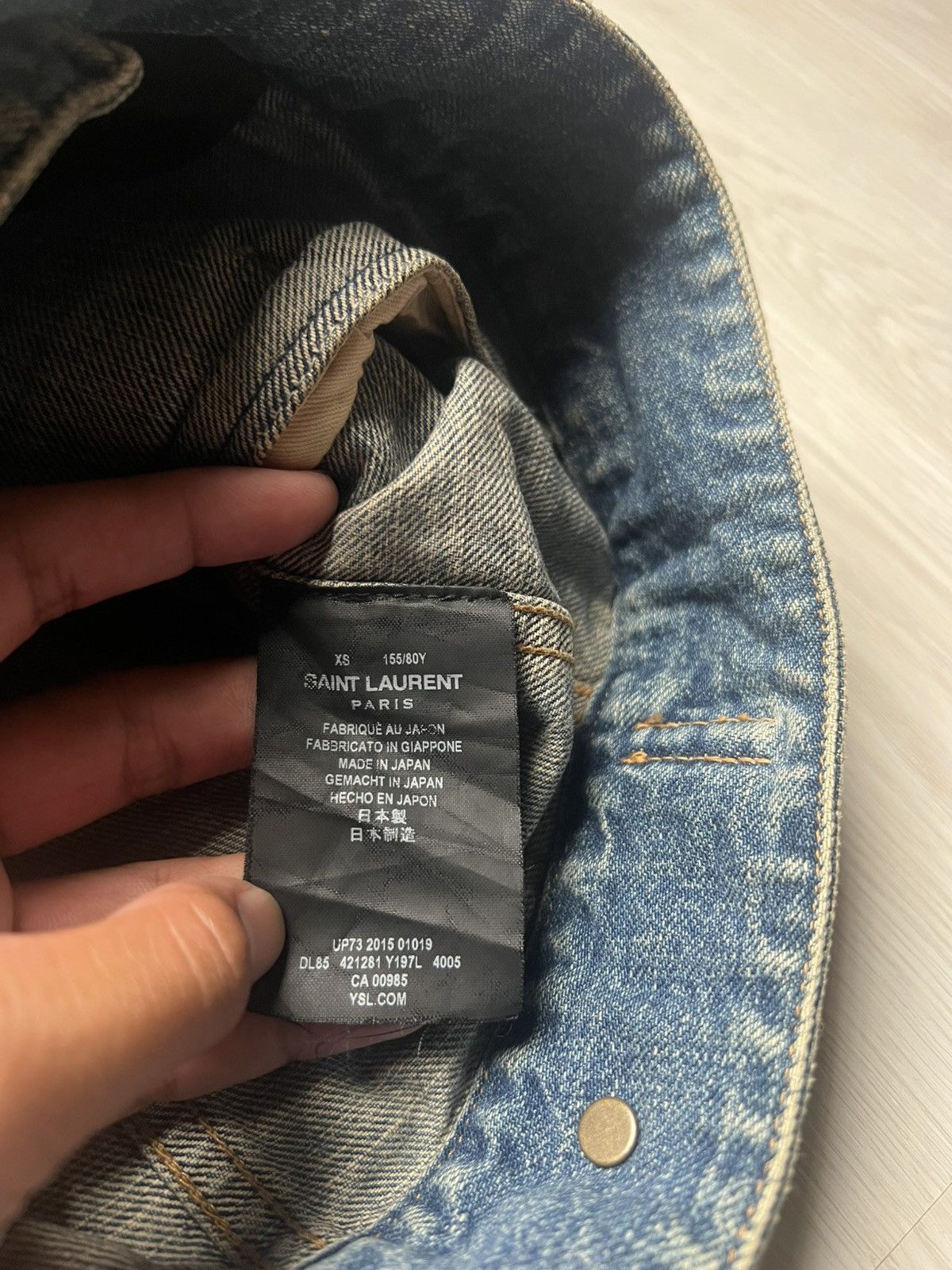 Saint Laurent Paris SS16 Saint Laurent by Hedi Slimane Denim Vest Size US XS / EU 42 / 0 - 9 Thumbnail