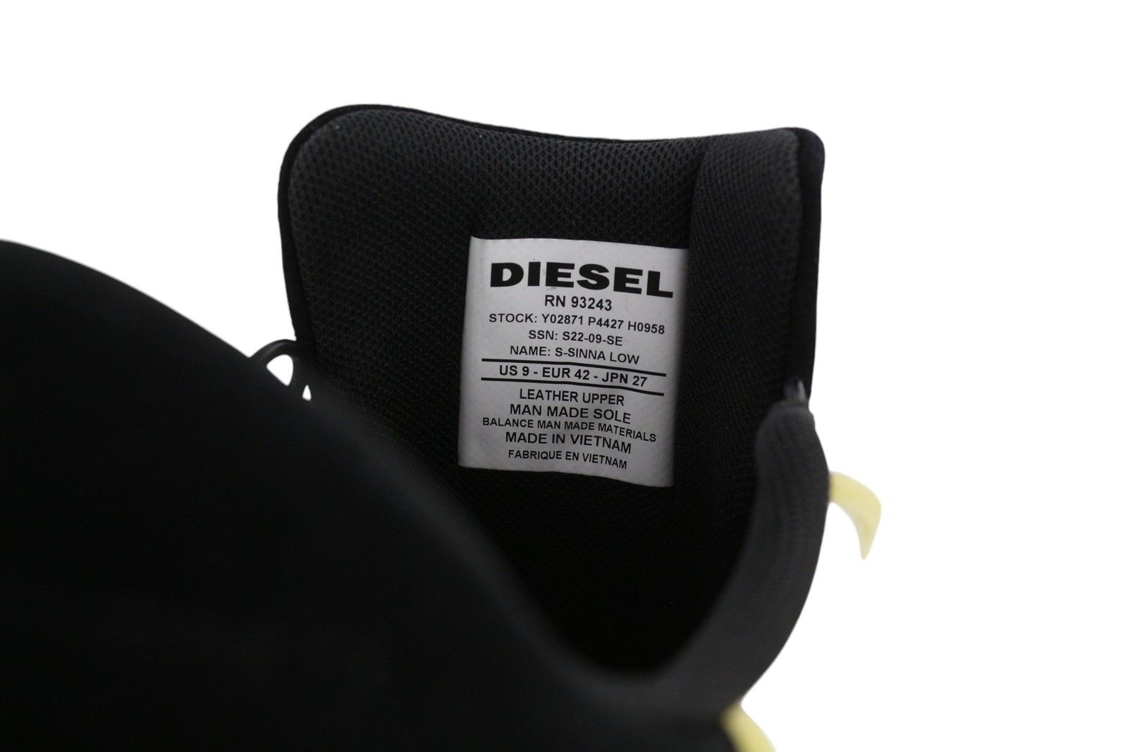 Diesel S-SINNA LOW EU42 White Leather 41079 Size US 9 / EU 42 - 11 Thumbnail