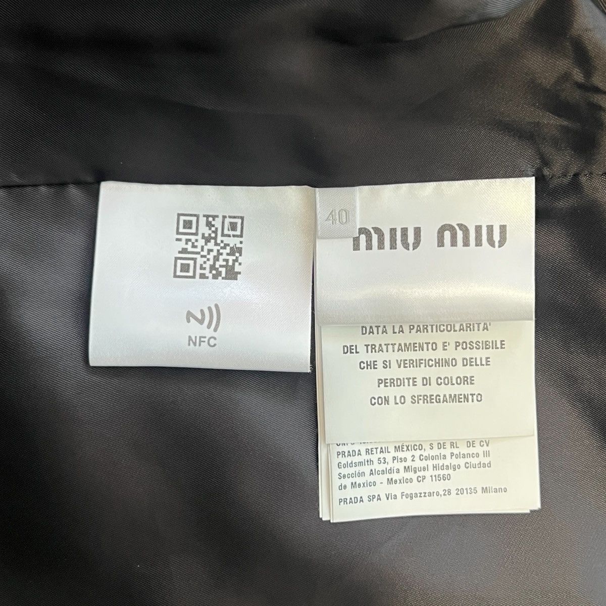 Miu Miu MIU MIU 2023SS Marbleized Garment-dyed Gabardine Jacket Size US XXS / EU 40 - 7 Thumbnail