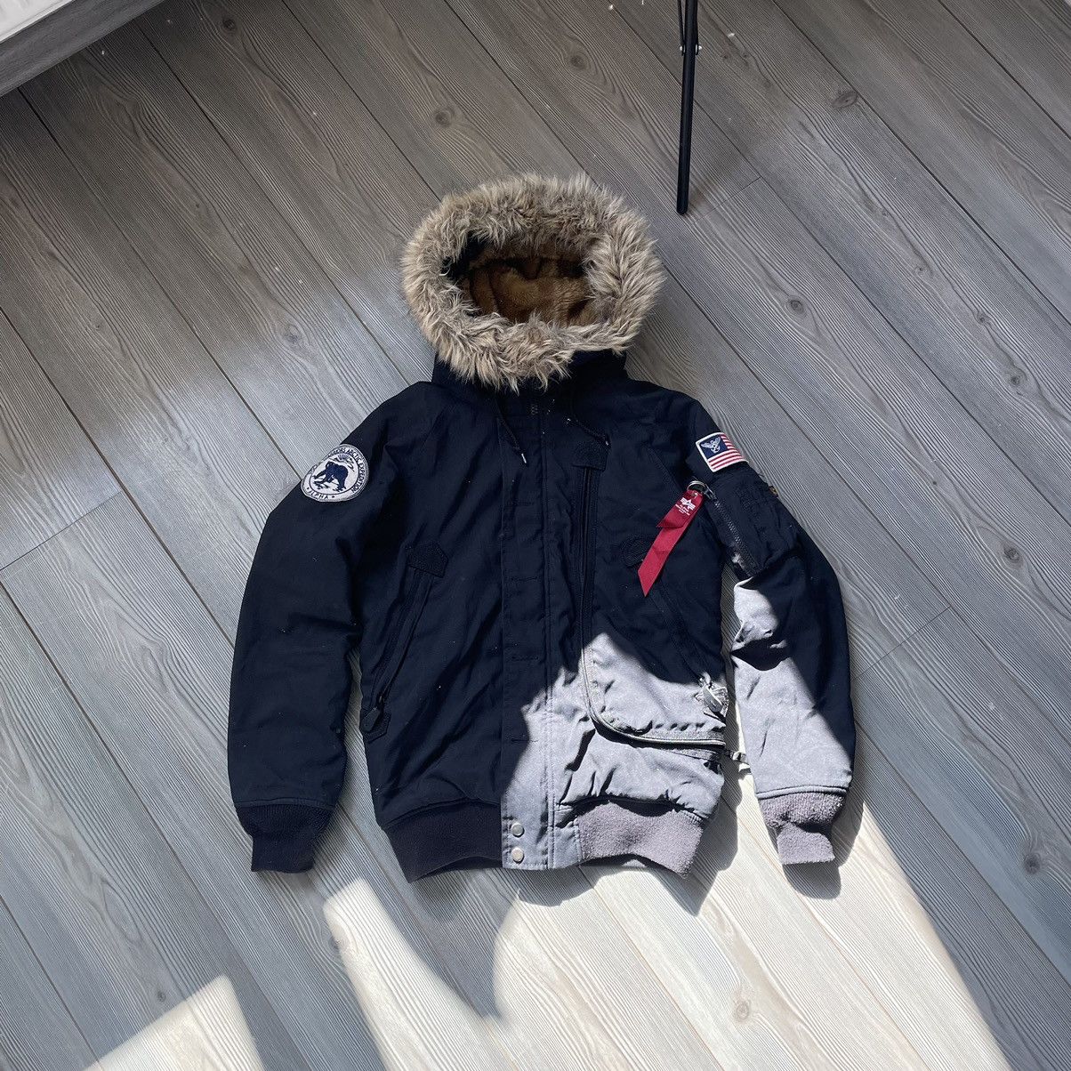 Alpha Industries × If Six Was Nine Vintage Alpha Industries Faux Fur Hood Bomber Jacket Alaska Size US M / EU 48-50 / 2 - 20 Thumbnail