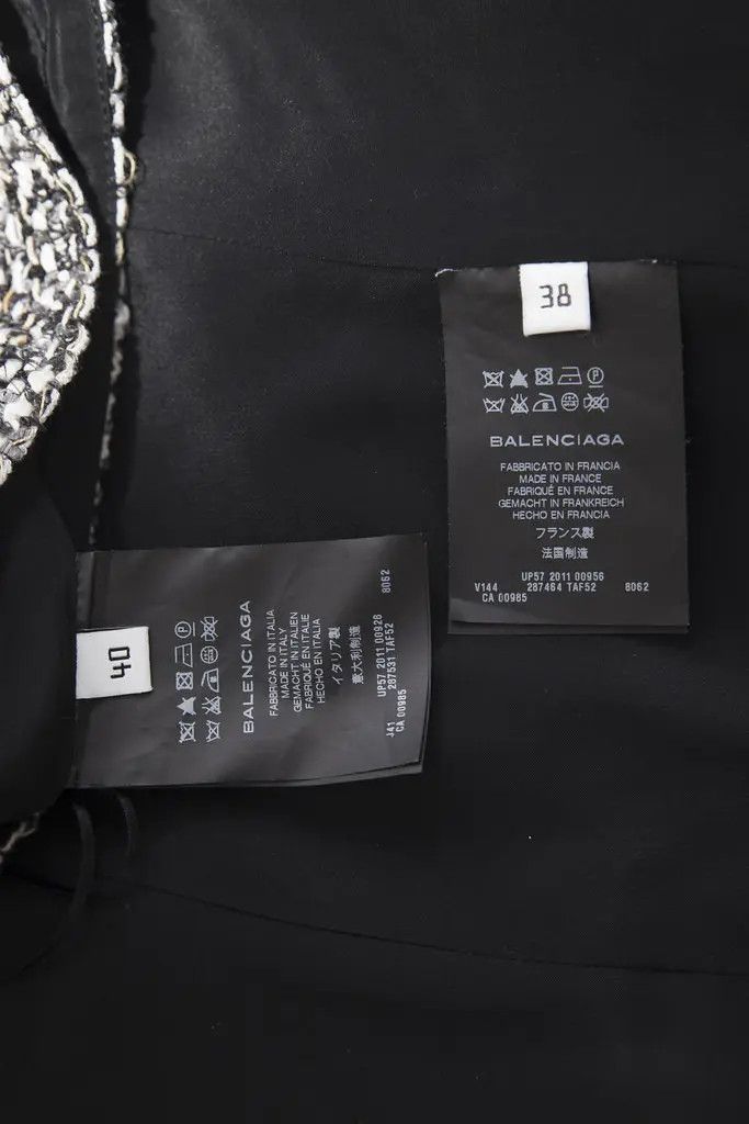 Balenciaga AW11 tweed suit ensemble Size S / US 4 / IT 40 - 8 Thumbnail