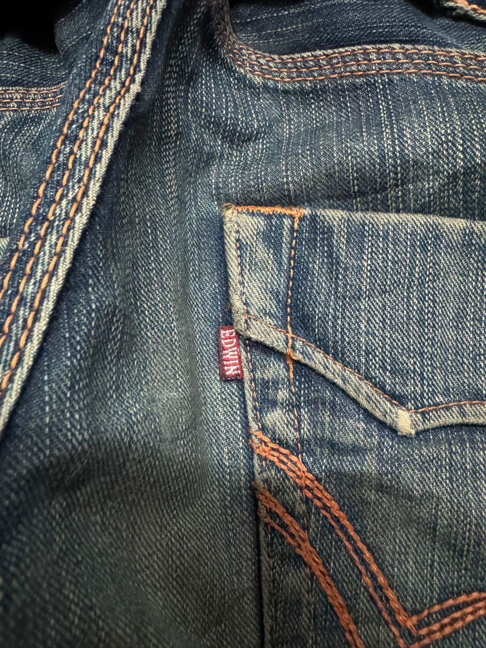 Edwin 💥Flare💥Vintage Edwin Buckle Back Sick Rusty Mudwash Distress Size US 31 - 20 Thumbnail