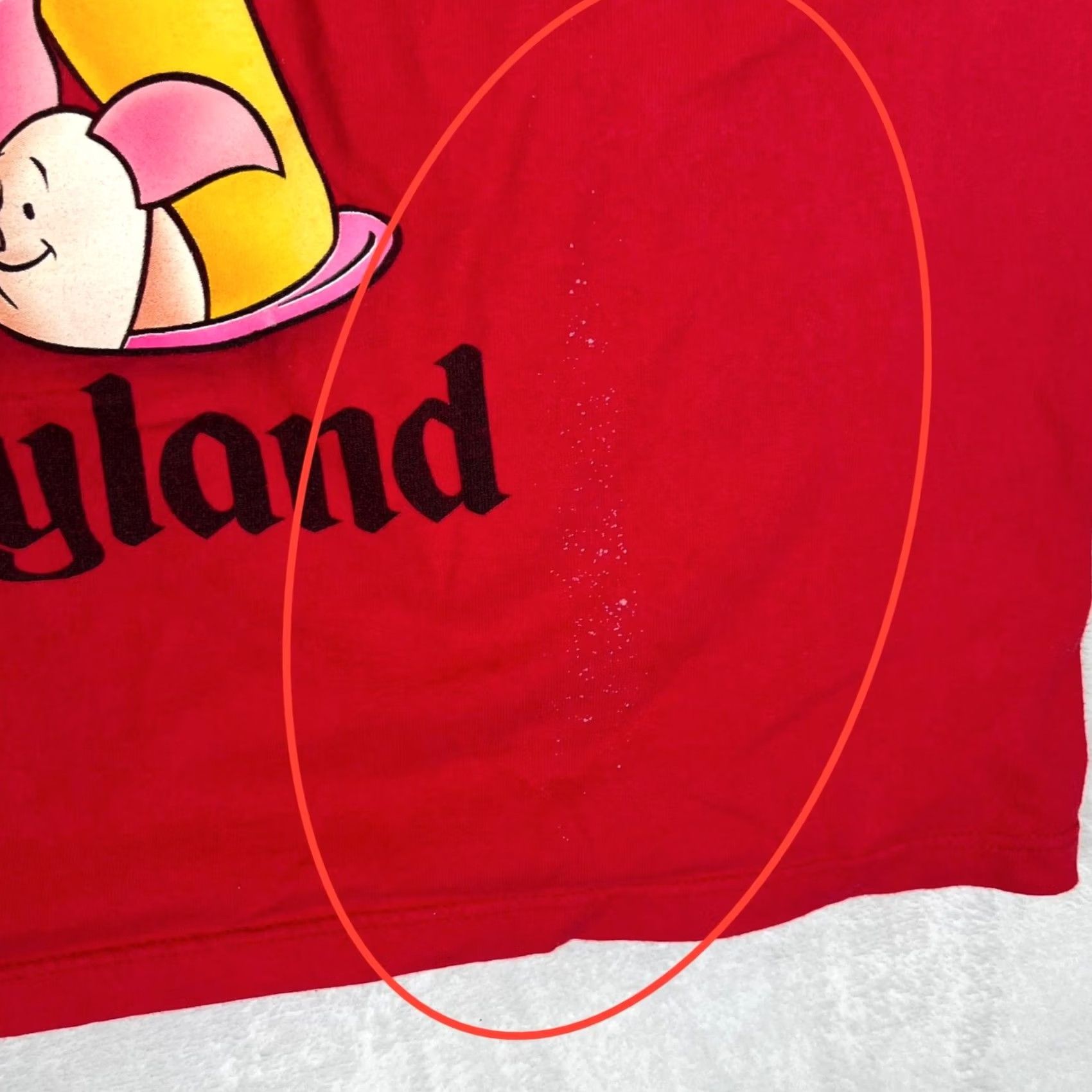 Vintage VINTAGE Disneyland Winnie The Pooh Pajama Graphic T-Shirt One Size Red 90s Size ONE SIZE - 4 Thumbnail