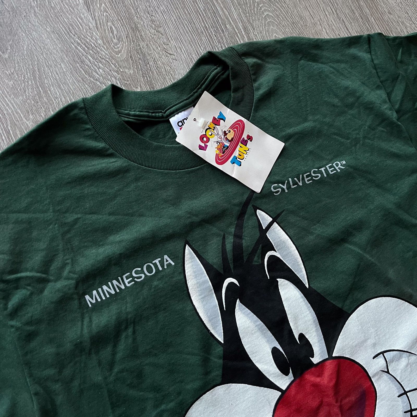 Vintage 90s Sylvester Cat Looney Tunes Cartoon T Shirt Men's Large Size US L / EU 52-54 / 3 - 5 Thumbnail