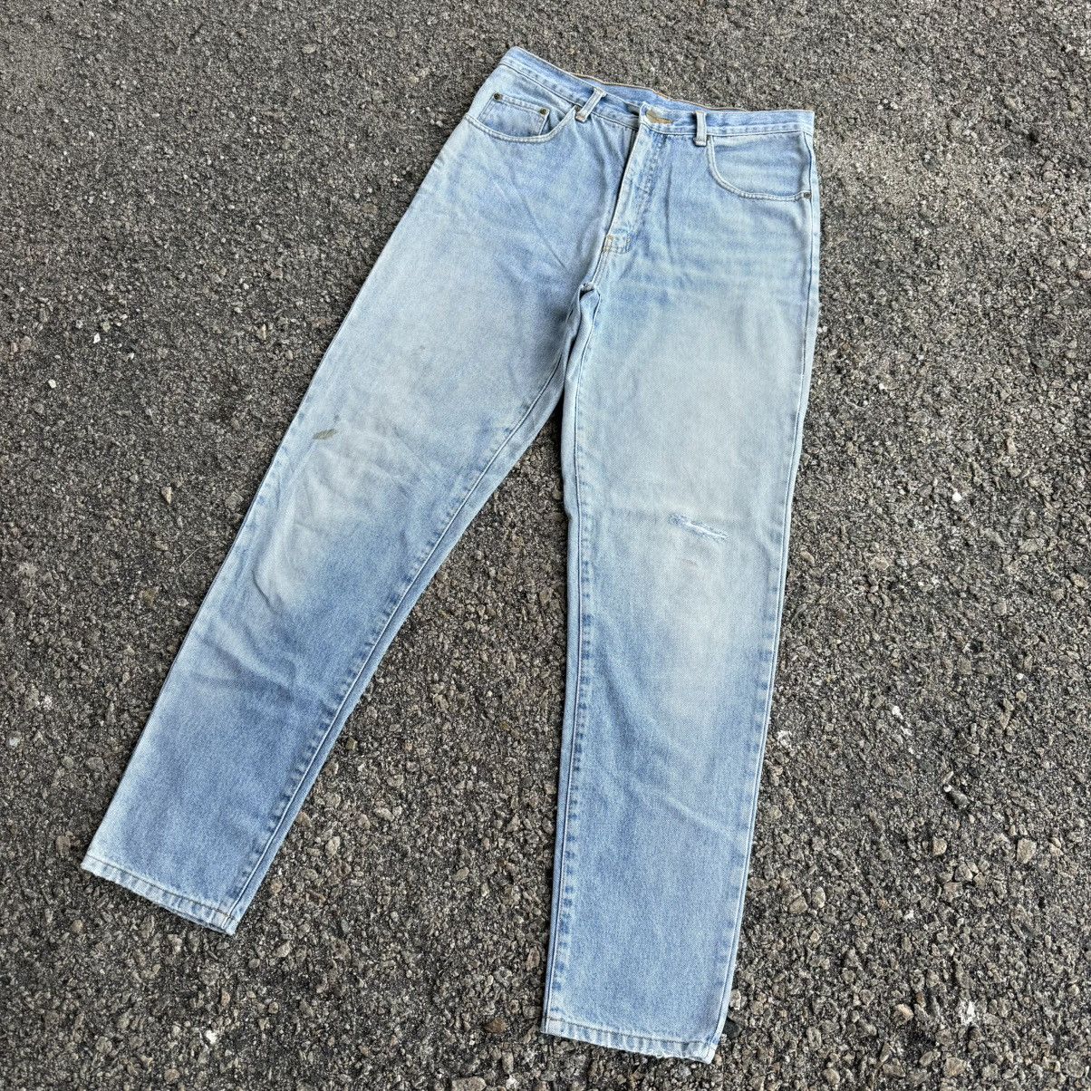 Giordano VINTAGE GIORDANO BLUE DENIM STRAIGHT FADED JEAN PANTS Size US 33 - 2 Thumbnail