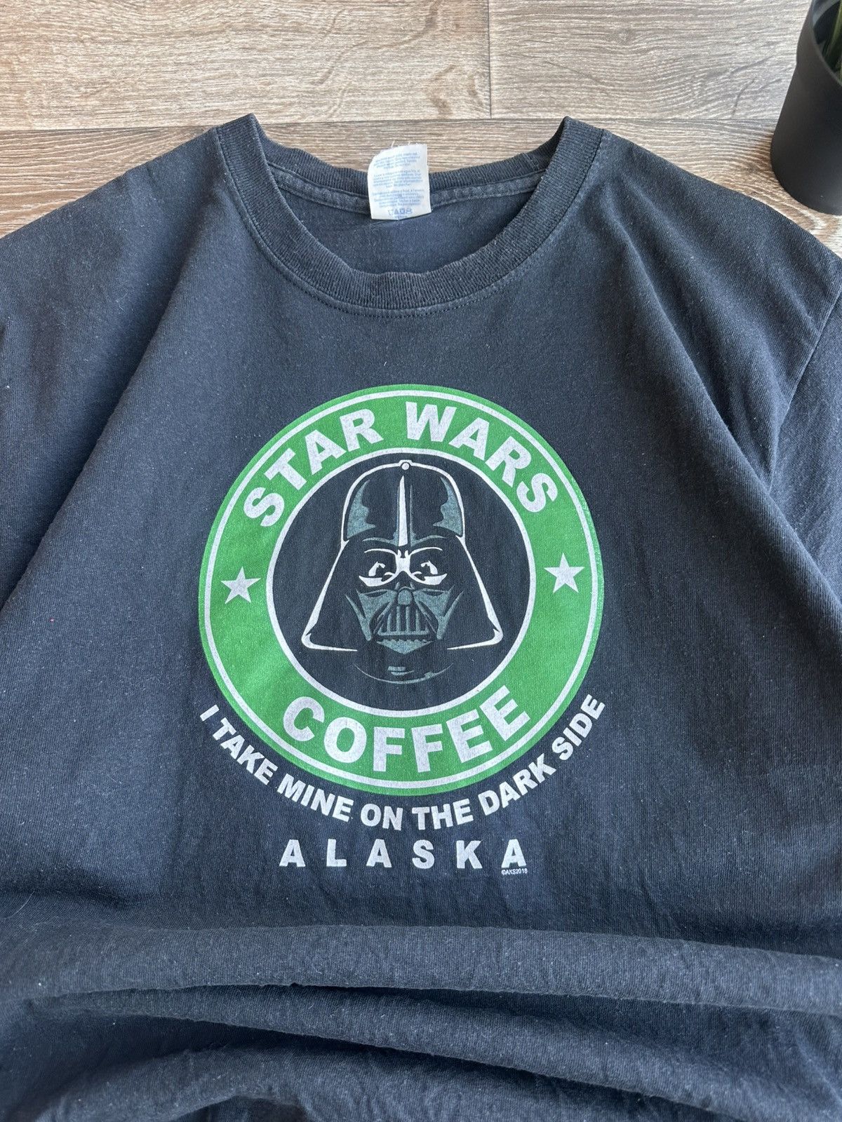 Anime 🔥 Star Wars Coffee Starbucks Vintage T Shirt Movie USA Anime Size US L / EU 52-54 / 3 - 2 Thumbnail