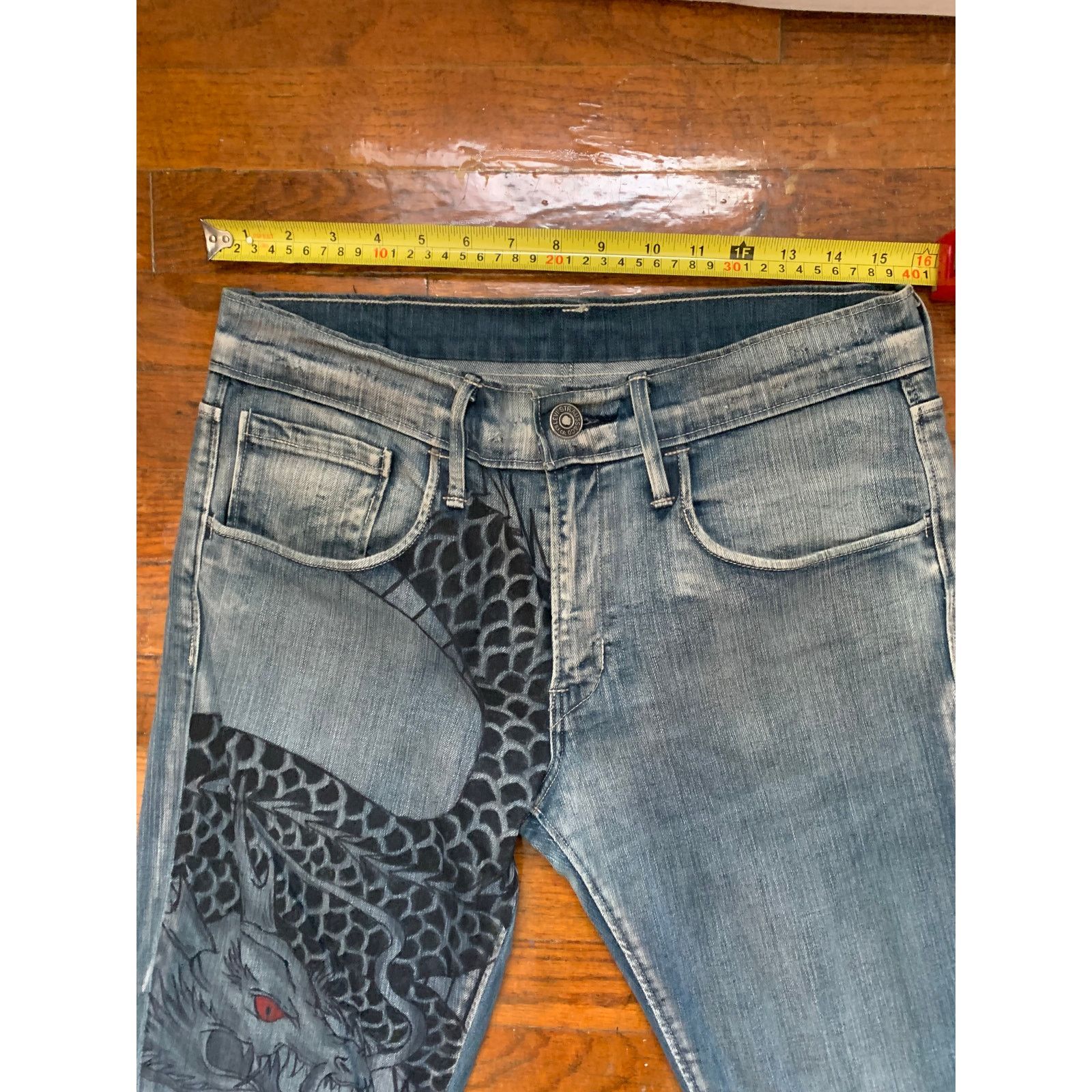 Levi's Levi’s 511 Handcukk Custom Painted Jeans Mens 32x34 1 of 1 Size US 32 / EU 48 - 12 Thumbnail