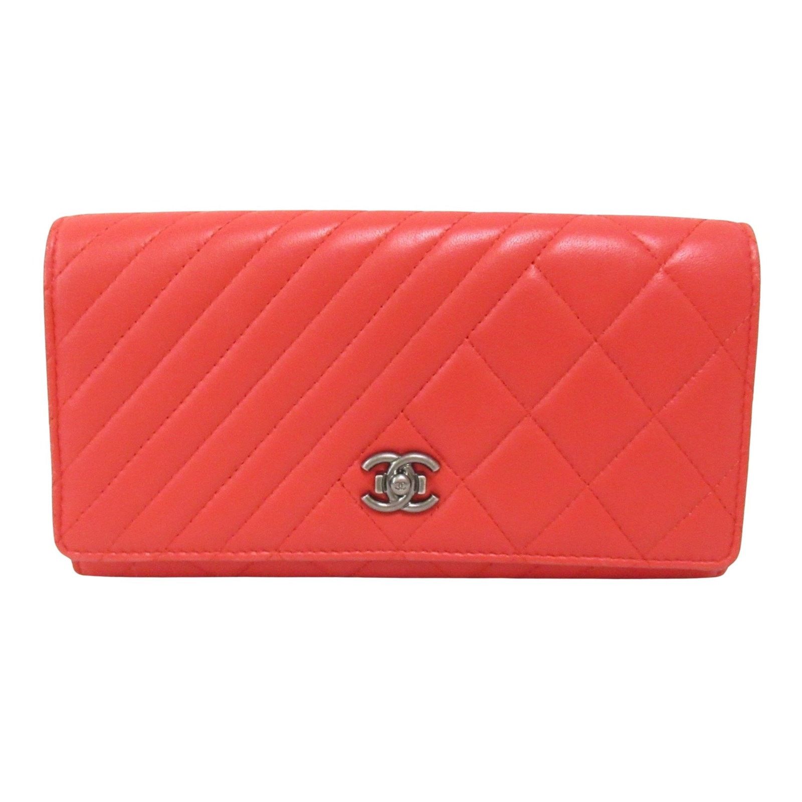 Chanel Red Leather Matelassé