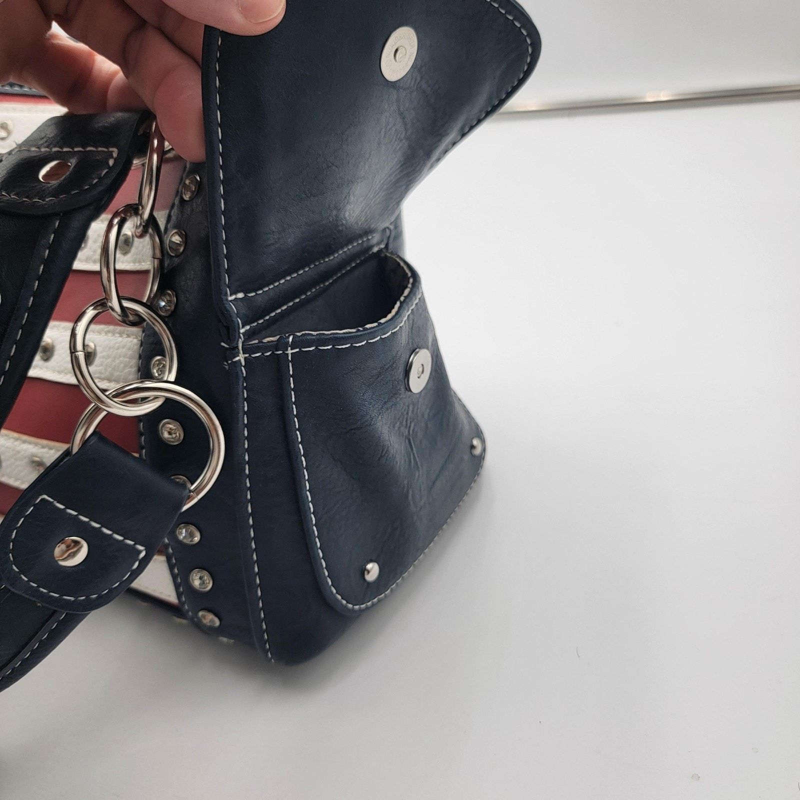 Claude Montana Montana West Women's Shoulder Bag Patriotic Handbag Wallet Size ONE SIZE - 5 Thumbnail